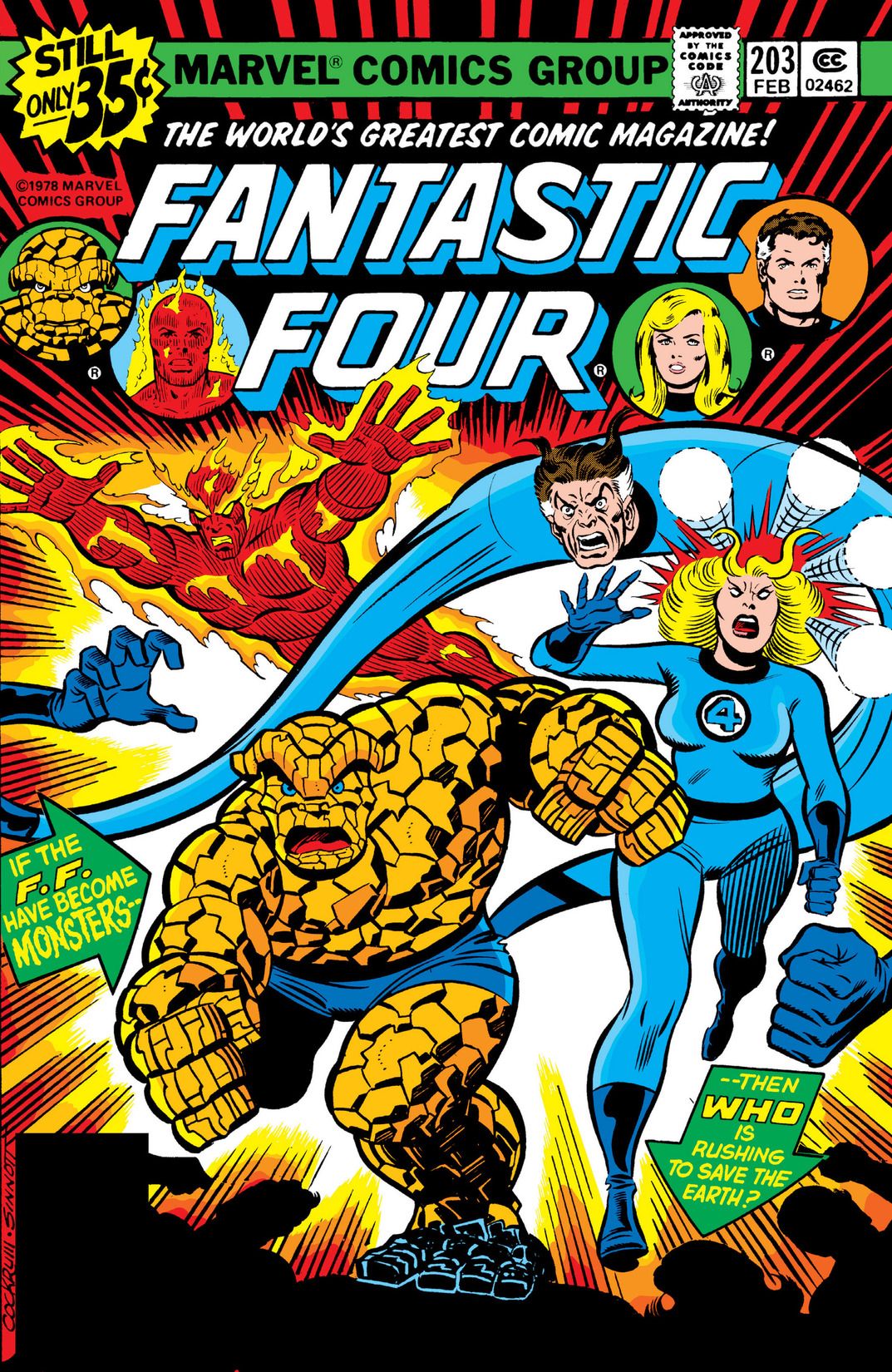 Cover of Fantastic Four #203