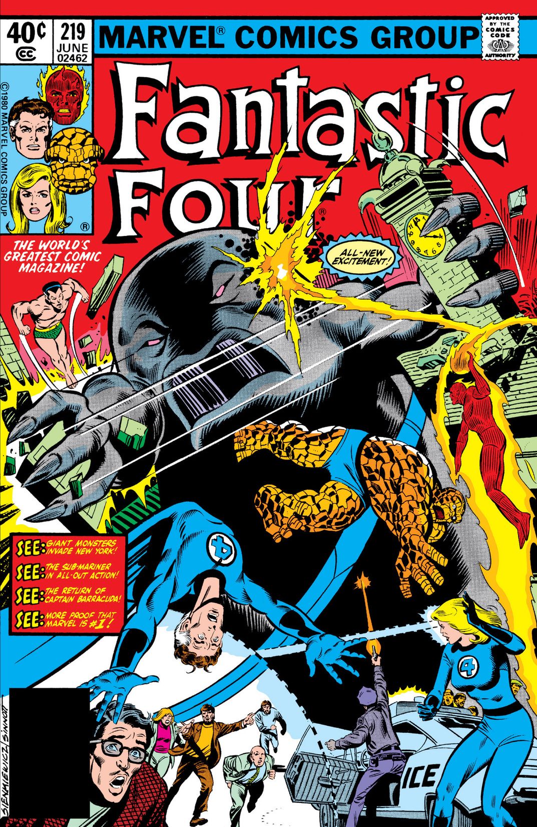 Cover of Fantastic Four #219