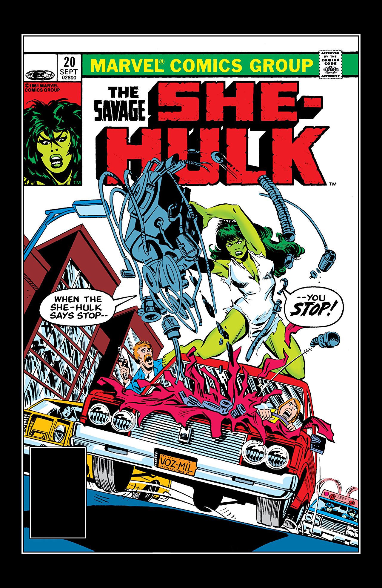 The Savage She-Hulk (1980) #20 cover
