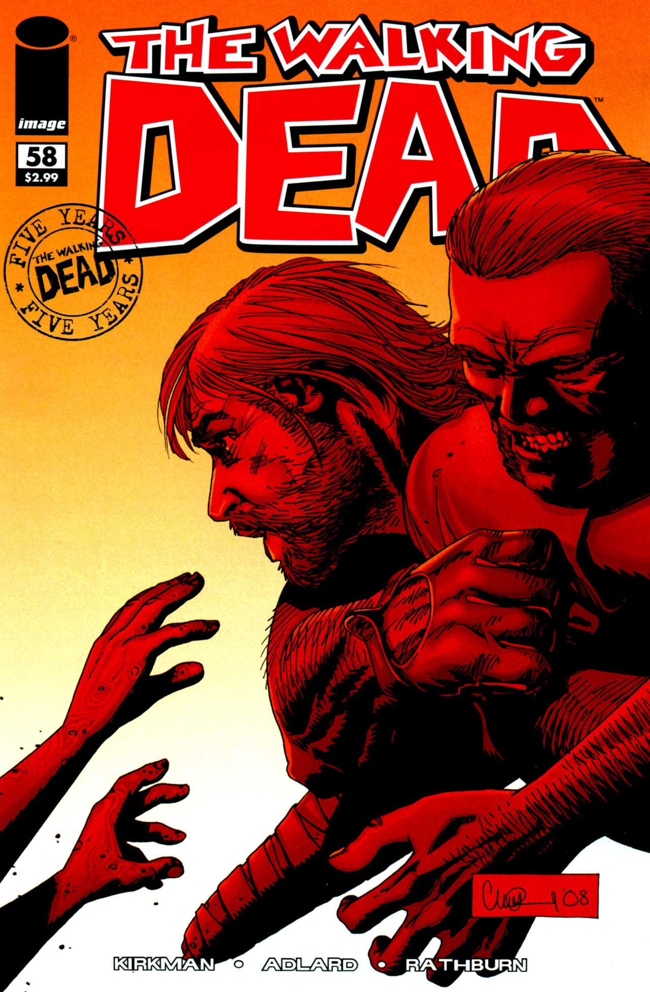 The Walking Dead #58 cover