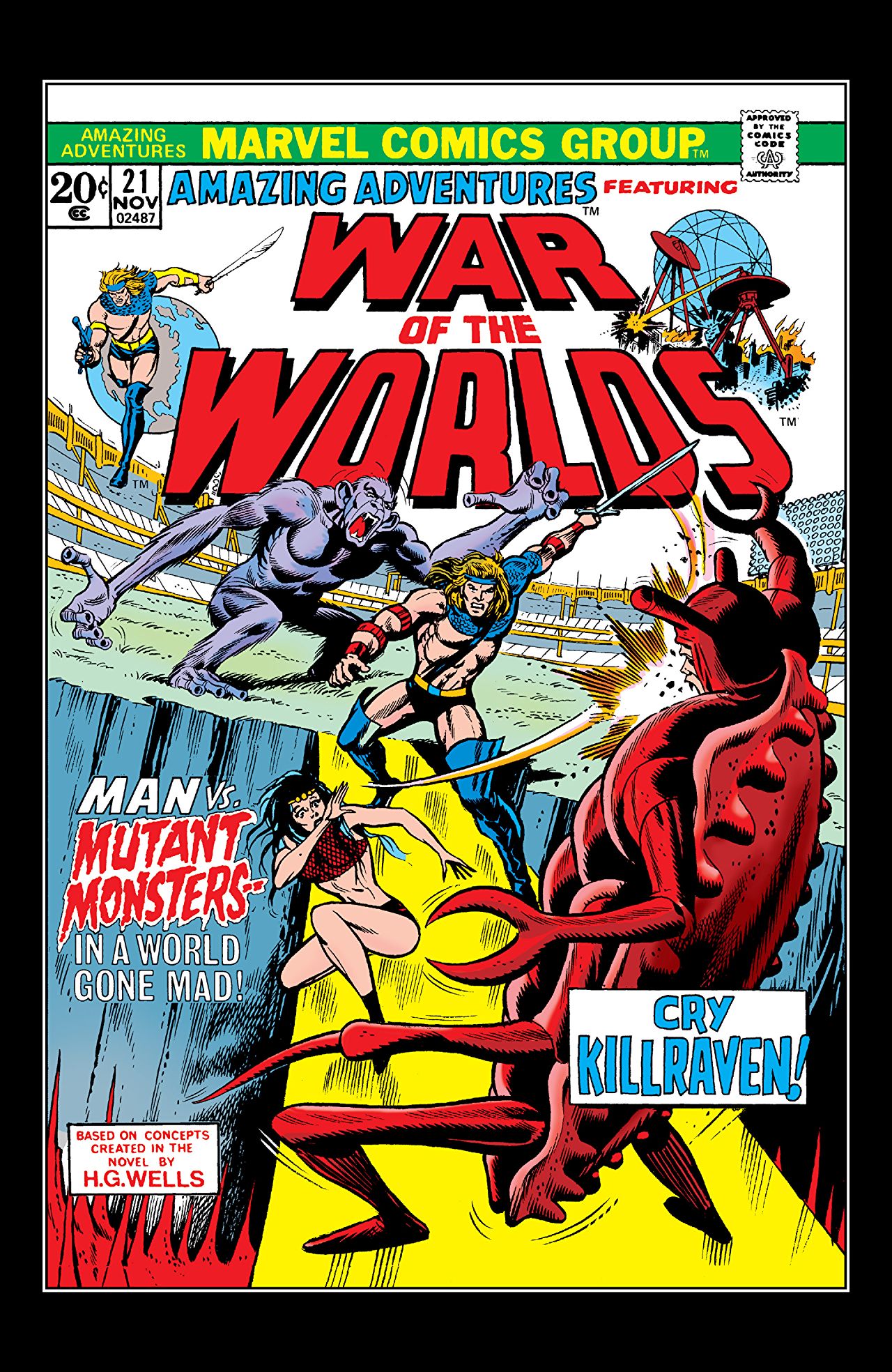 Amazing Adventures (1970) #21 cover
