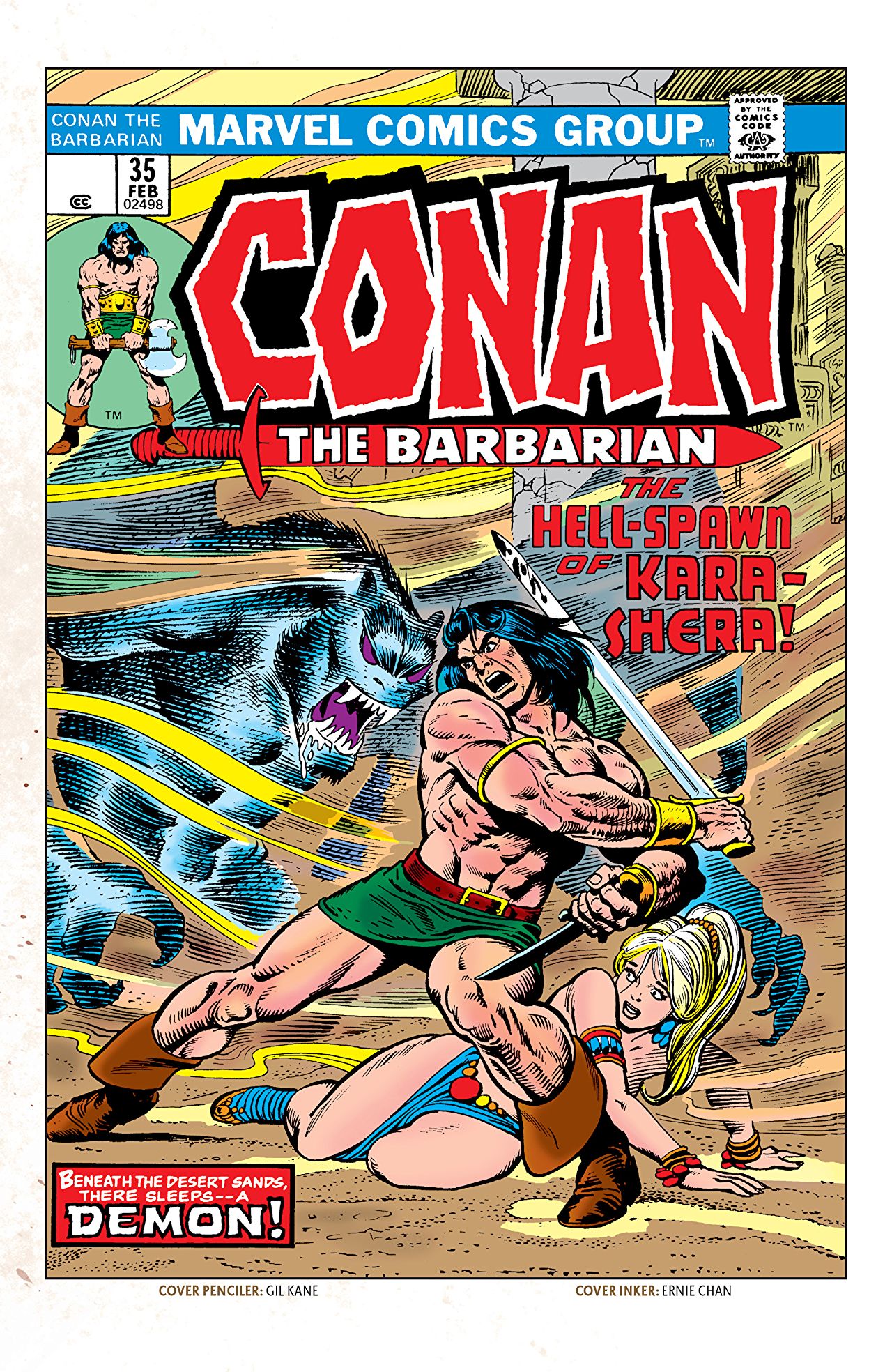 Conan the Barbarian #35 cover