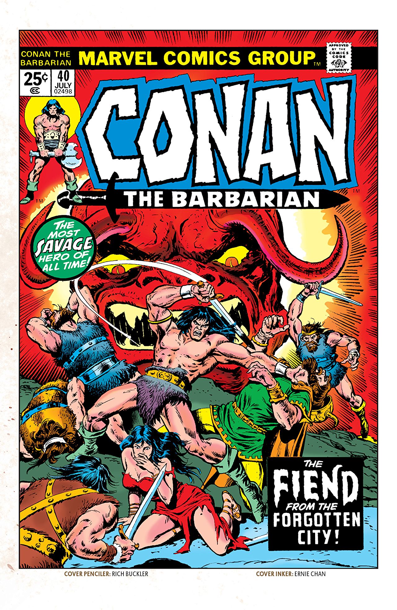 Conan the Barbarian #40 cover