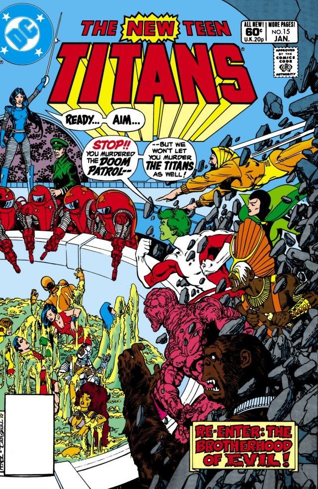 The New Teen Titans #15 cover