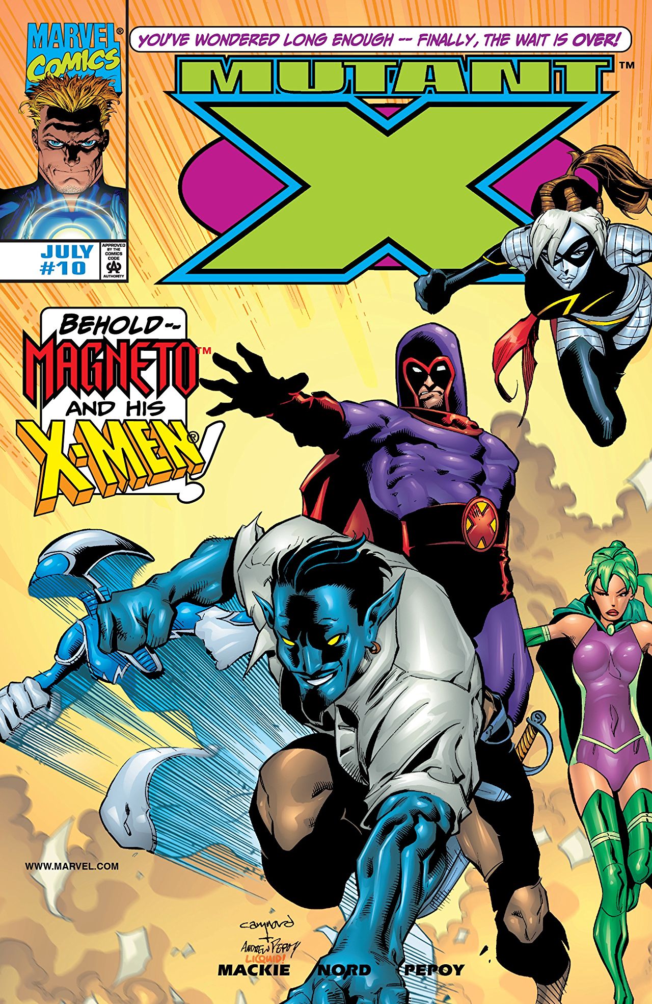 Mutant X (1998) #10 cover