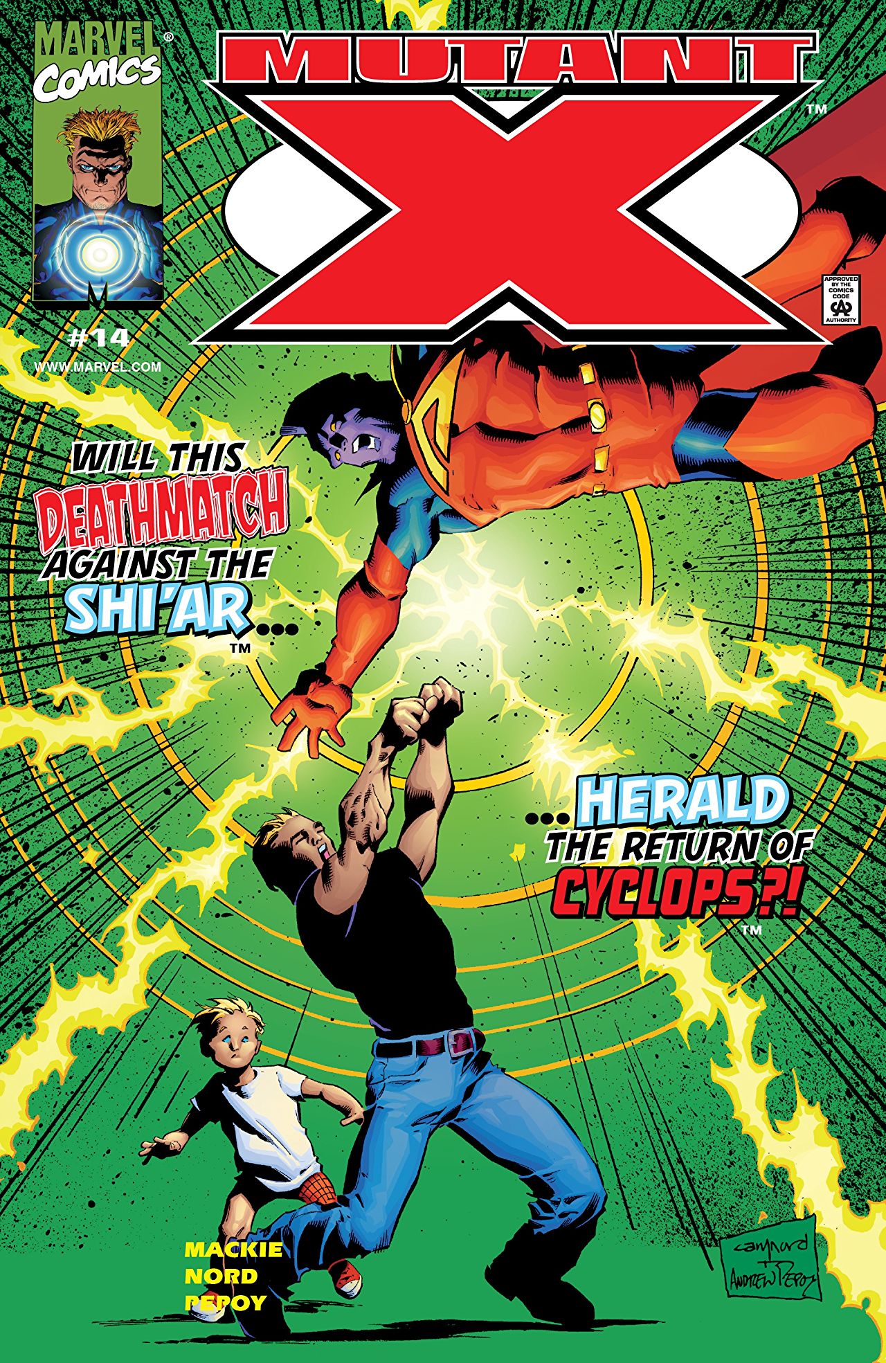 Mutant X (1998) #14 cover