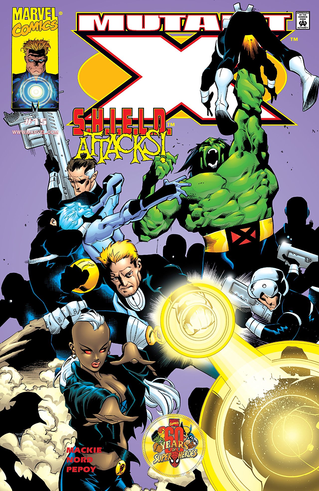 Mutant X (1998) #15 cover