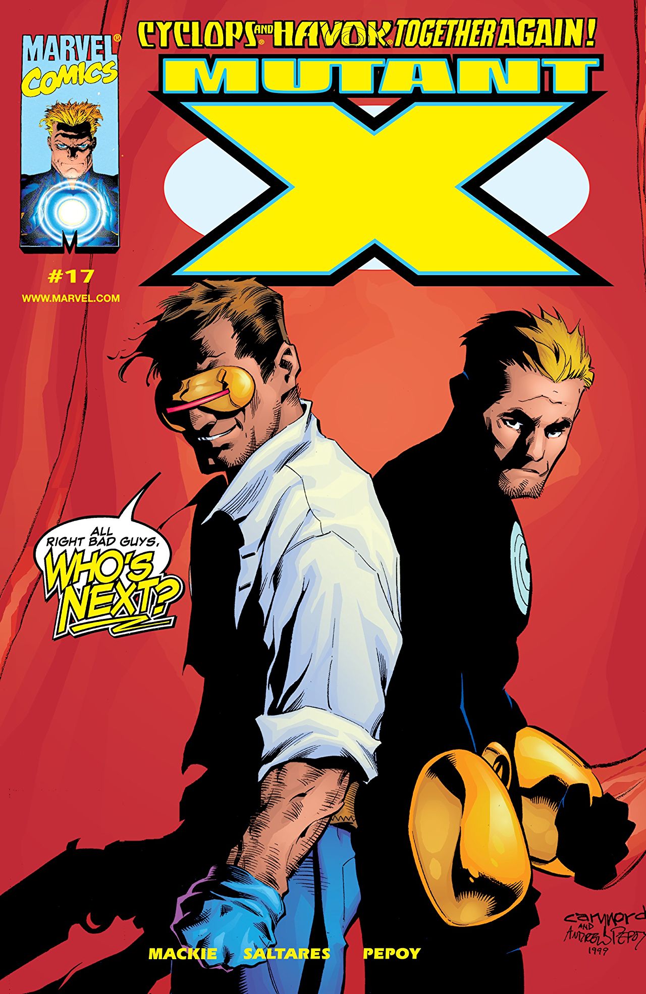 Mutant X (1998) #17 cover
