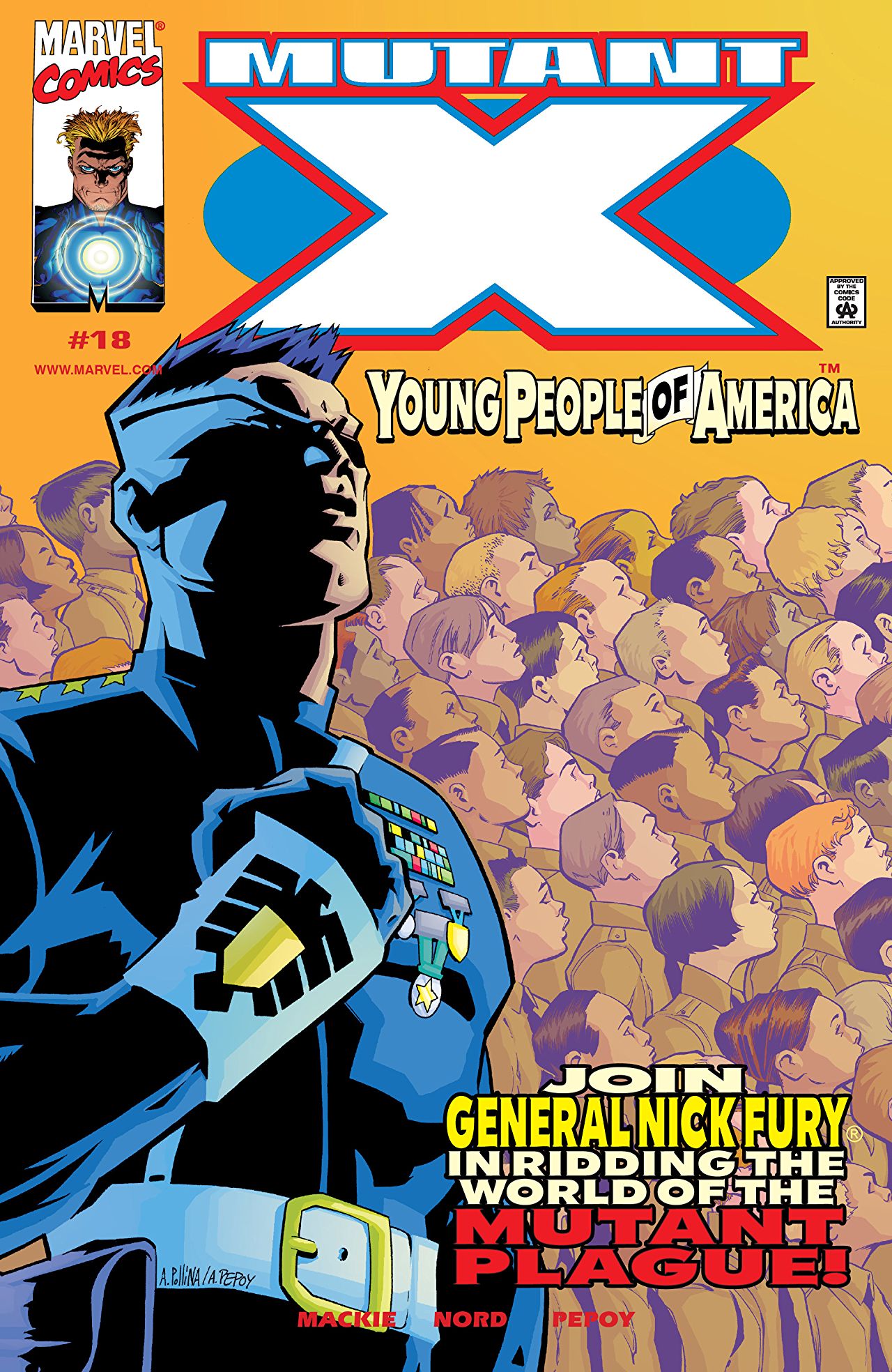 Mutant X (1998) #18 cover