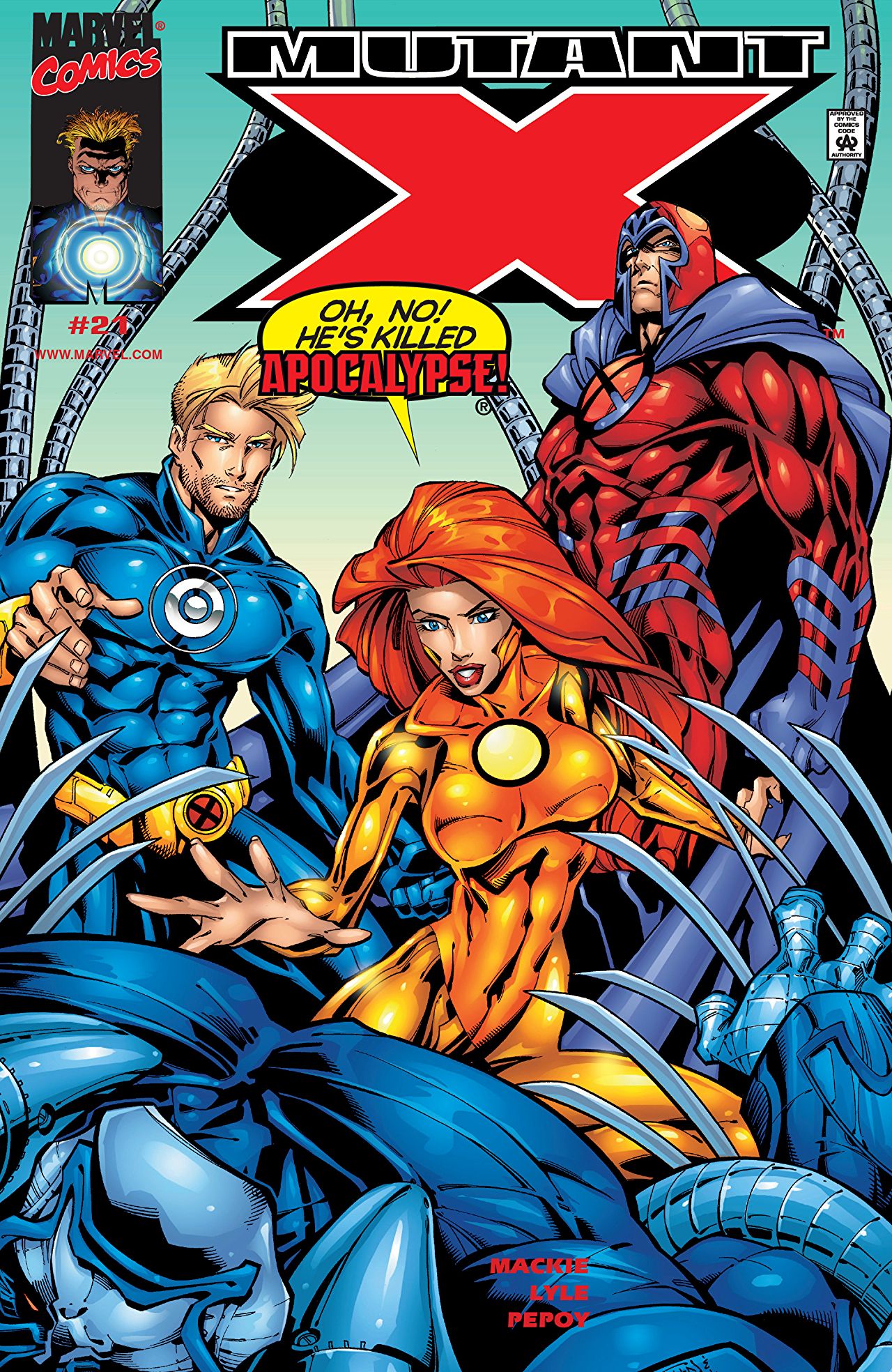 Mutant X (1998) #21 cover