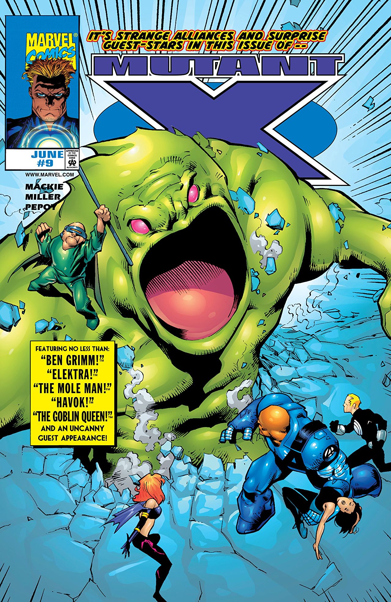 Mutant X (1998) #9 cover