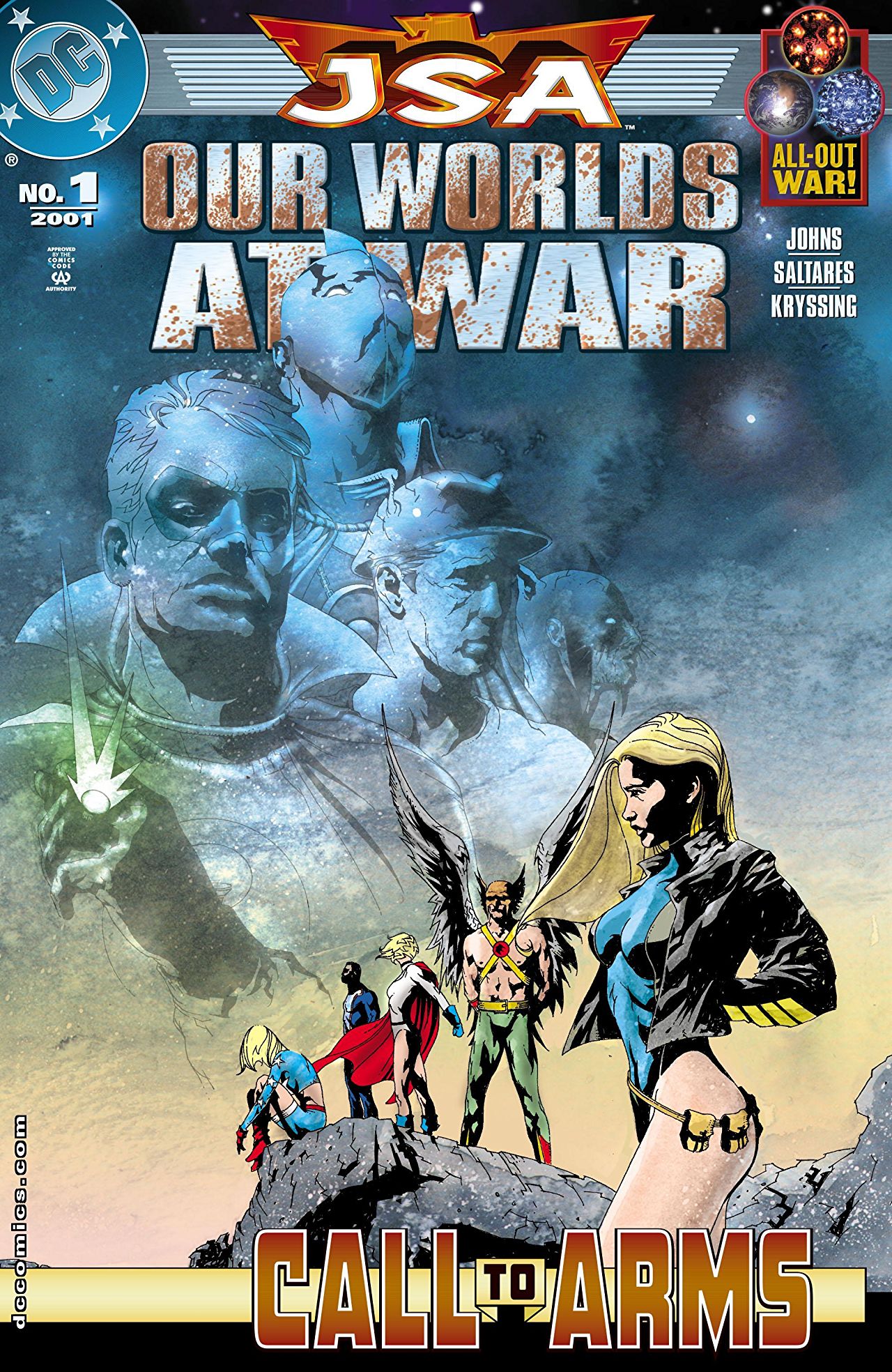 JSA: Our Worlds at War (2001) #1 cover