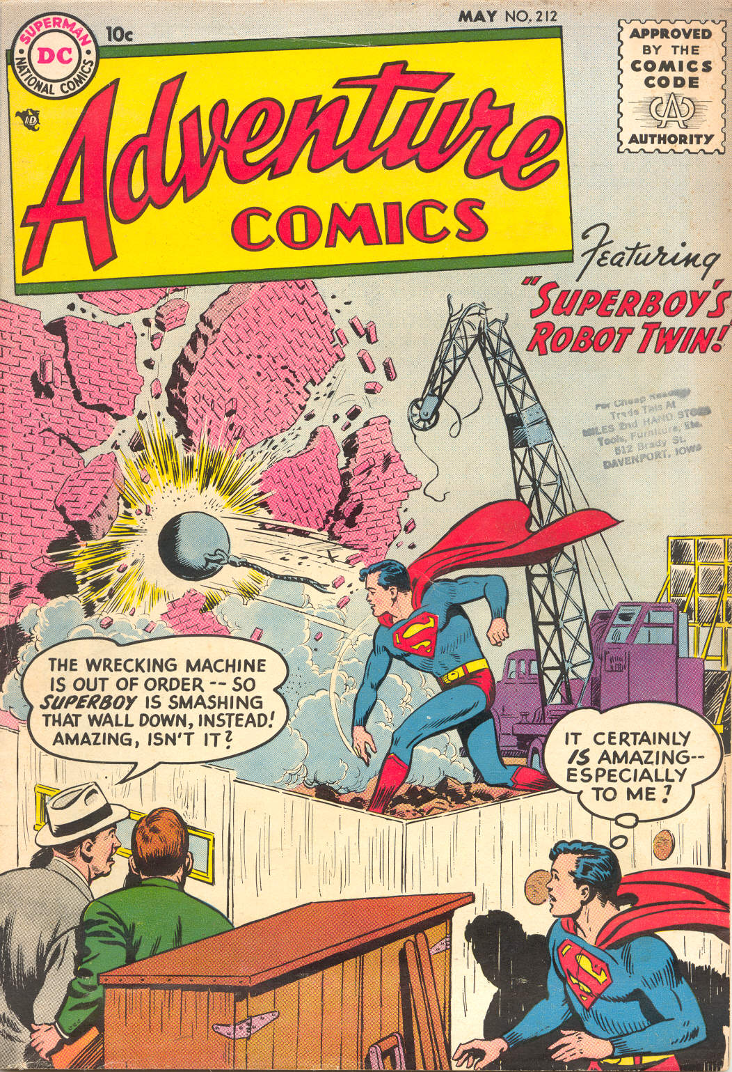 Adventure Comics (1938) #212 cover