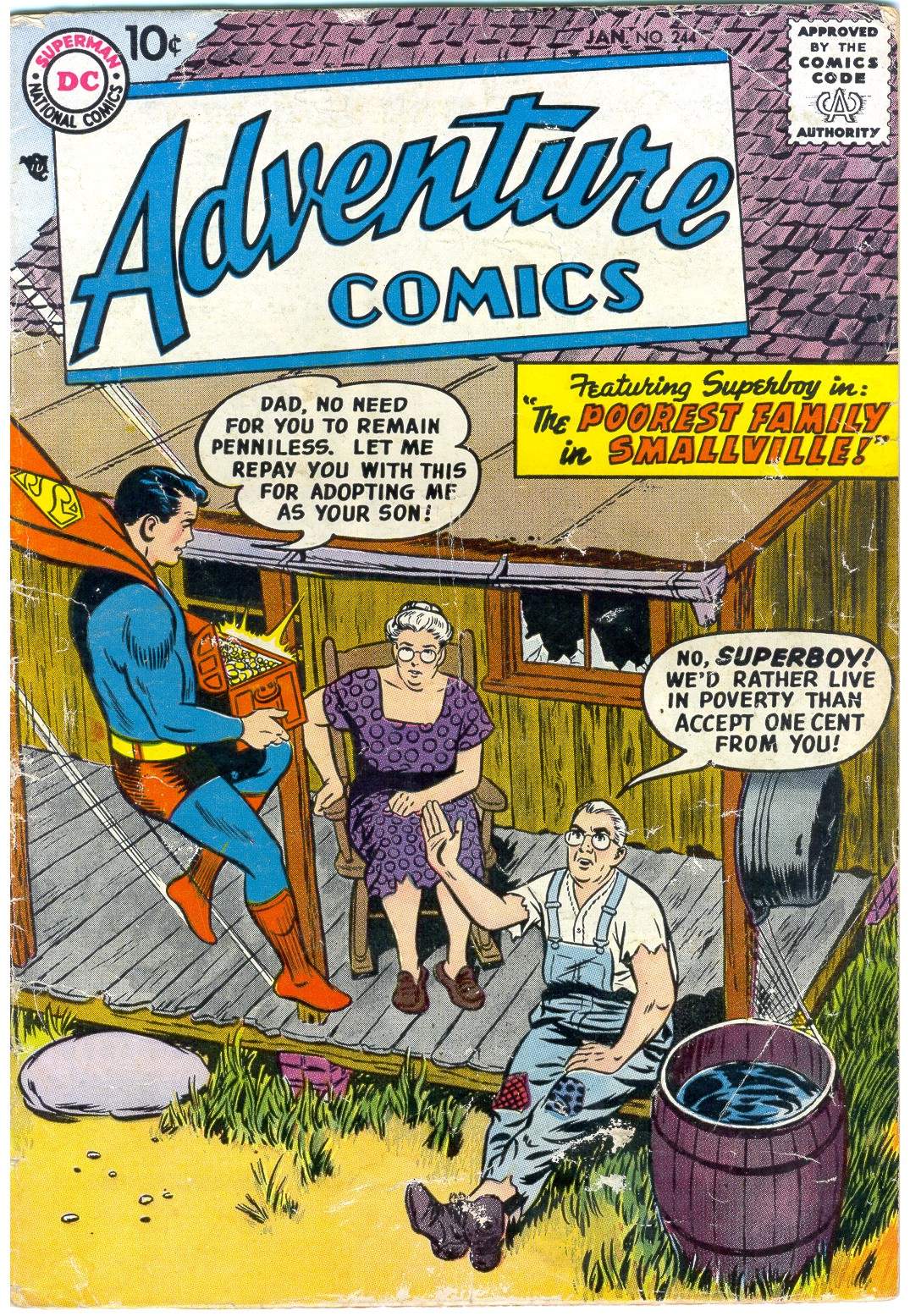 Adventure Comics (1938) #244 cover