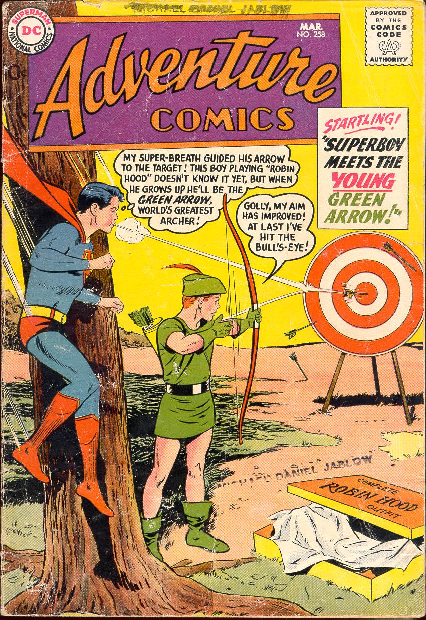 Adventure Comics (1938) #258 cover