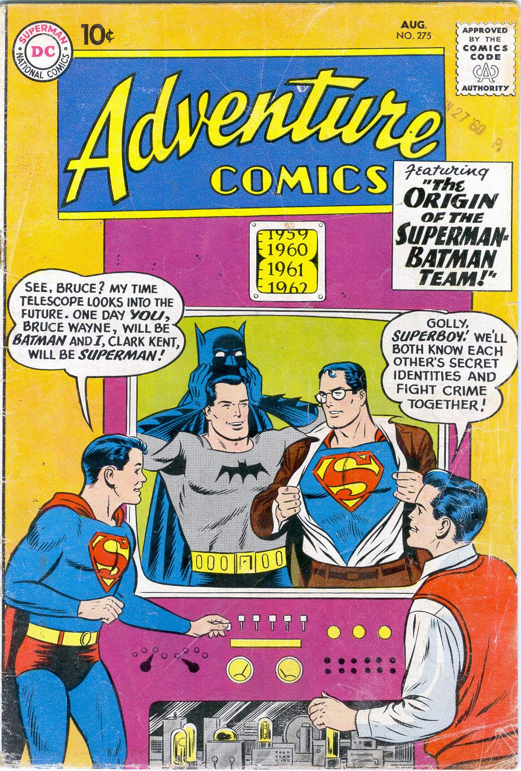 Adventure Comics (1938) #275 cover