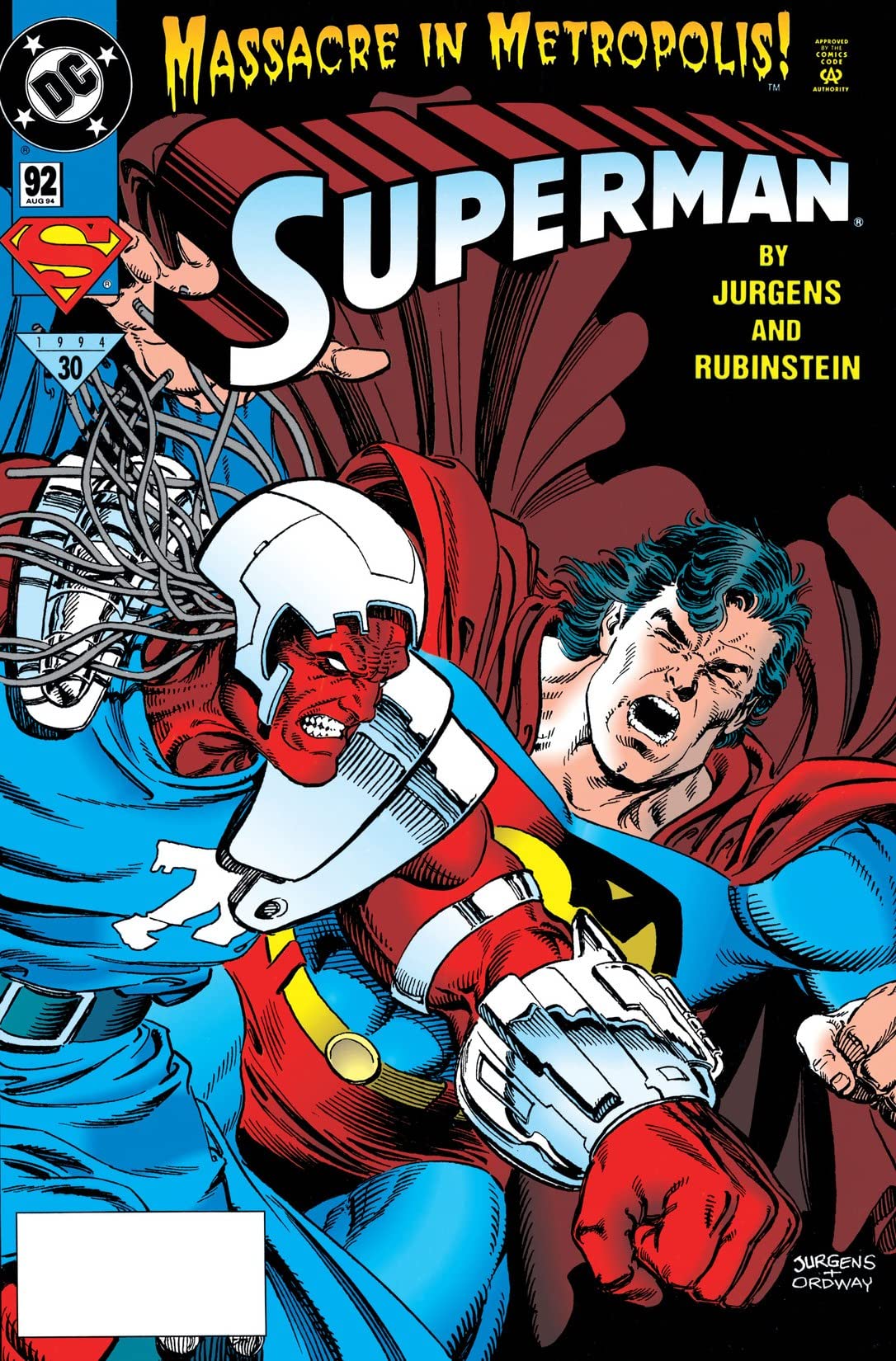 Superman (1987) #92 cover