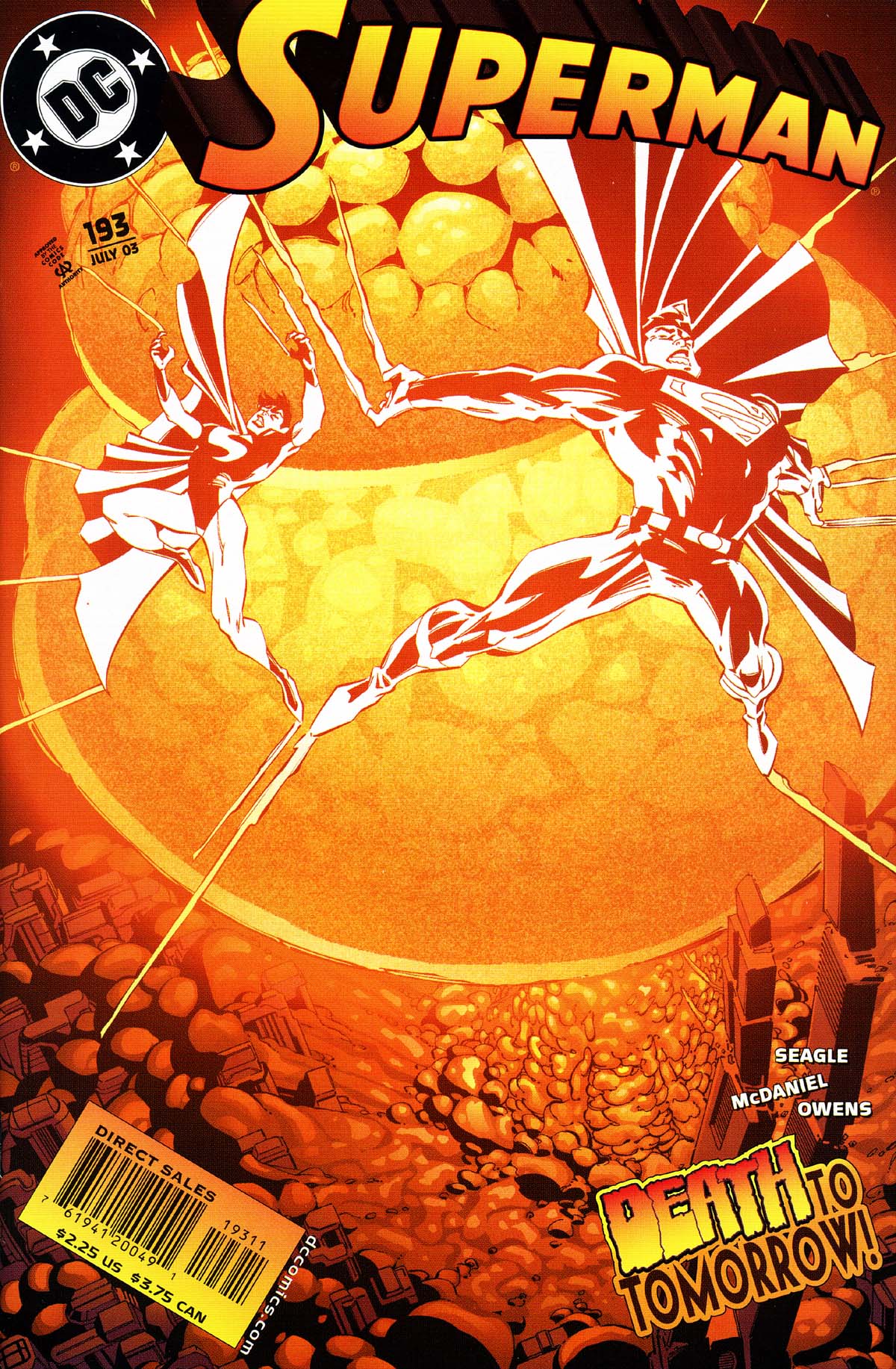 Superman (1987) #193 cover