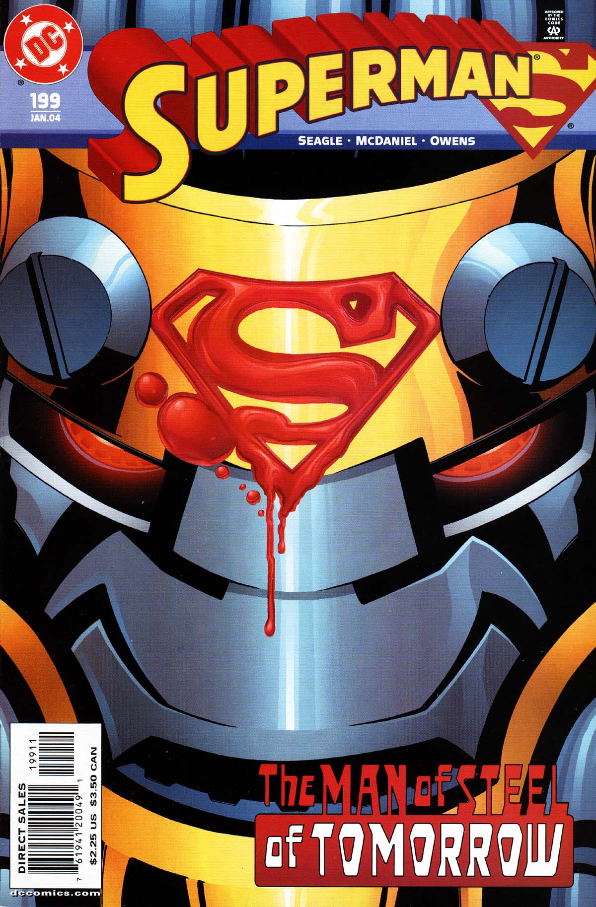 Superman (1987) #199 cover