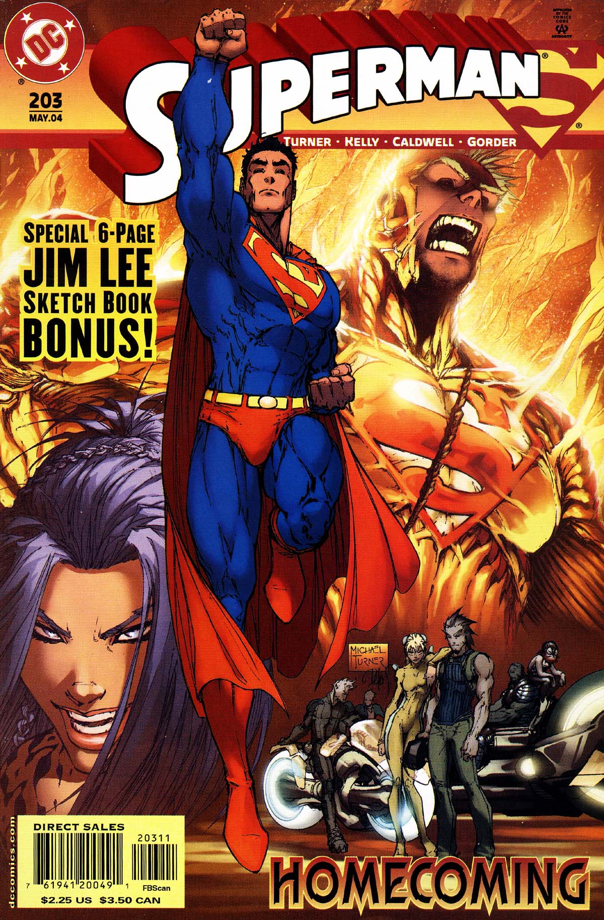 Superman (1987) #203 cover