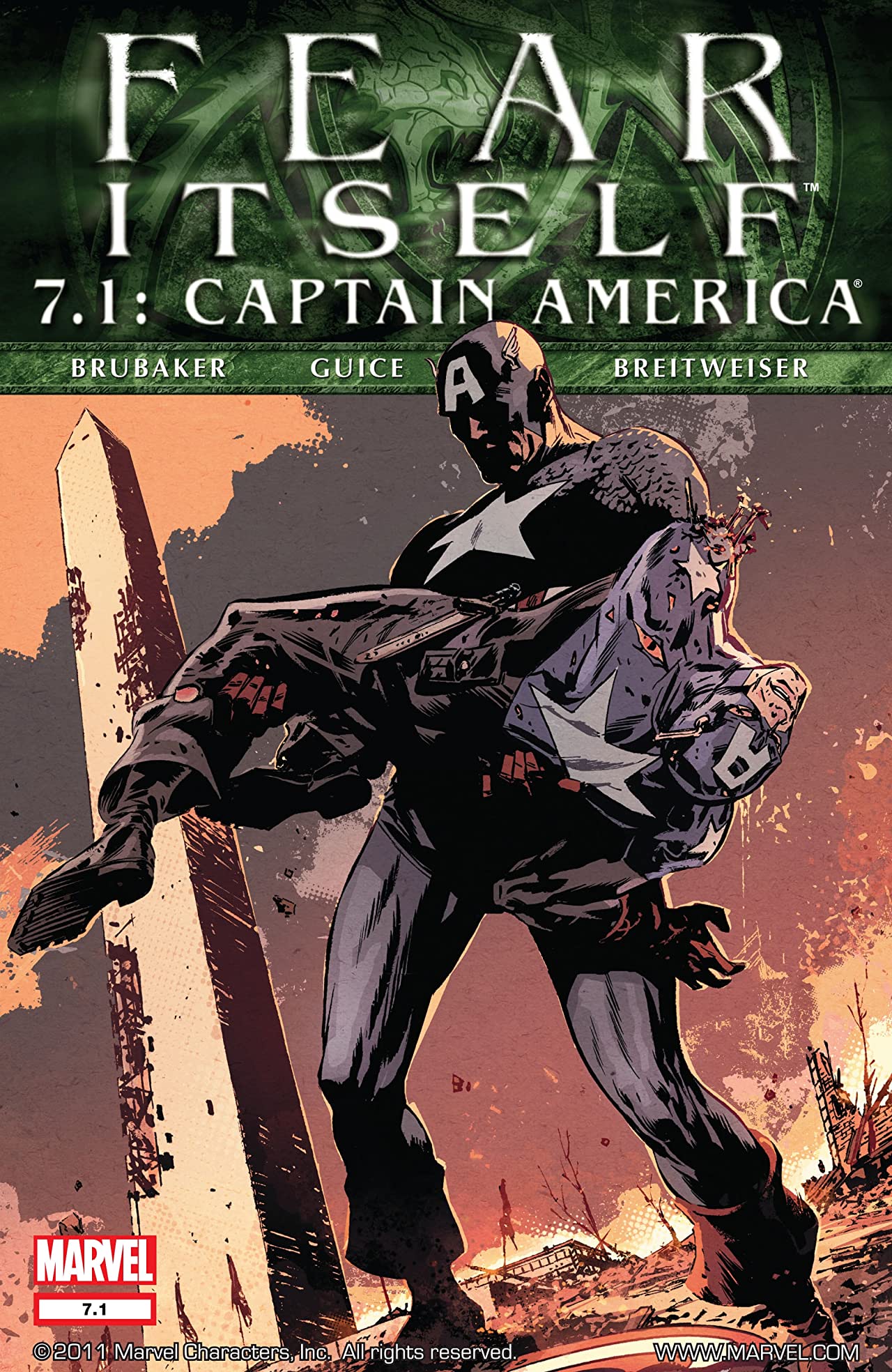 Fear Itself: Captain America (2012) #7.1 cover