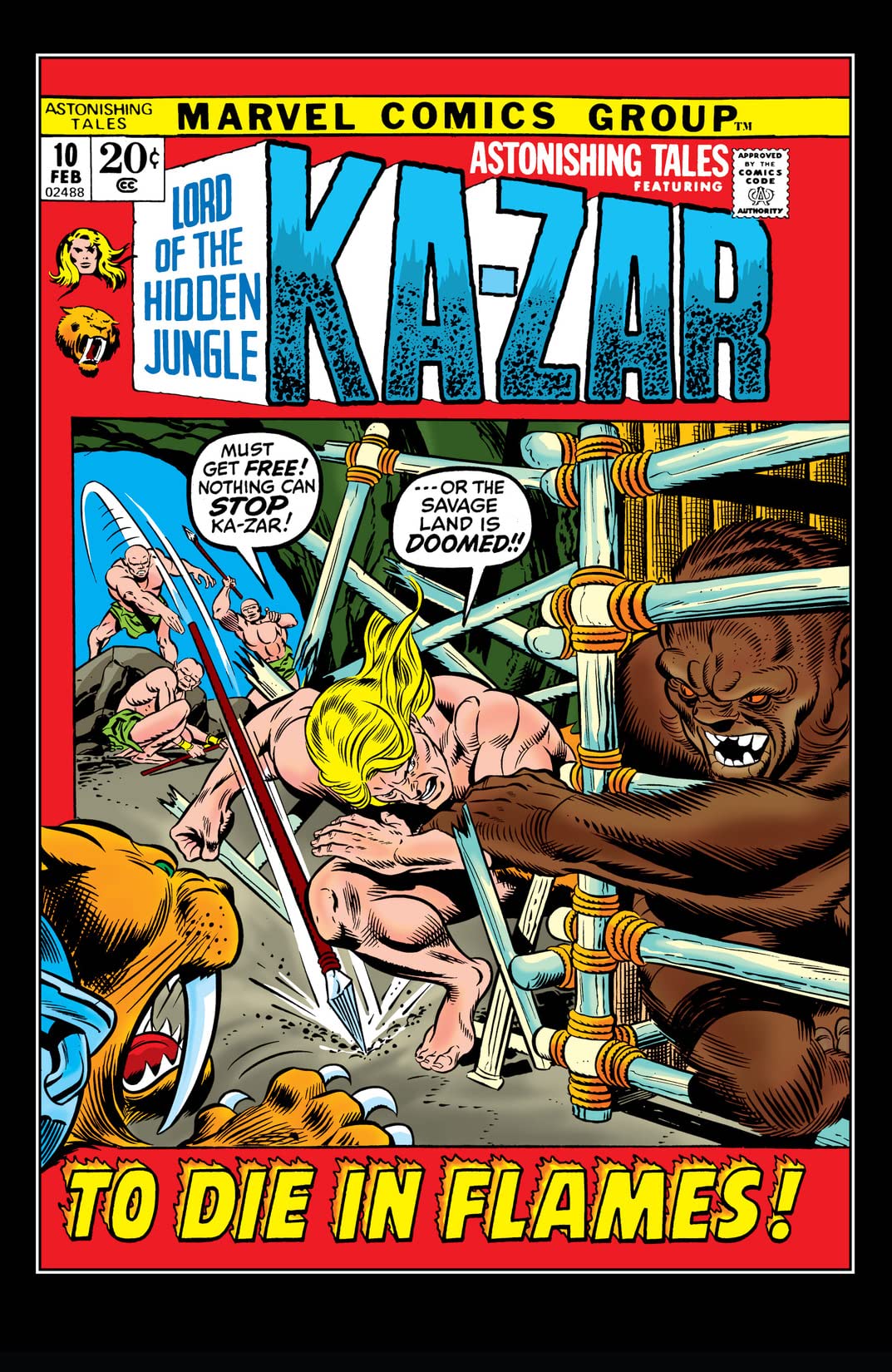 Astonishing Tales (1970) #10 cover