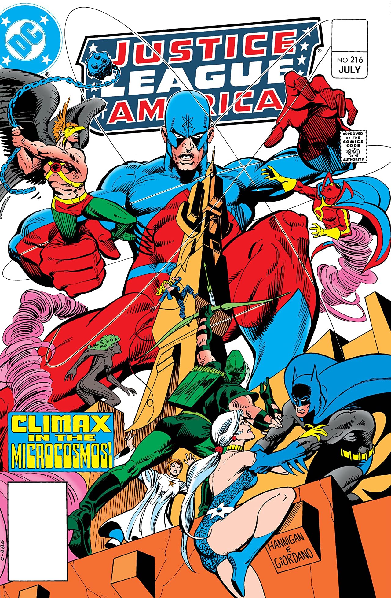 Justice League of America #216 cover