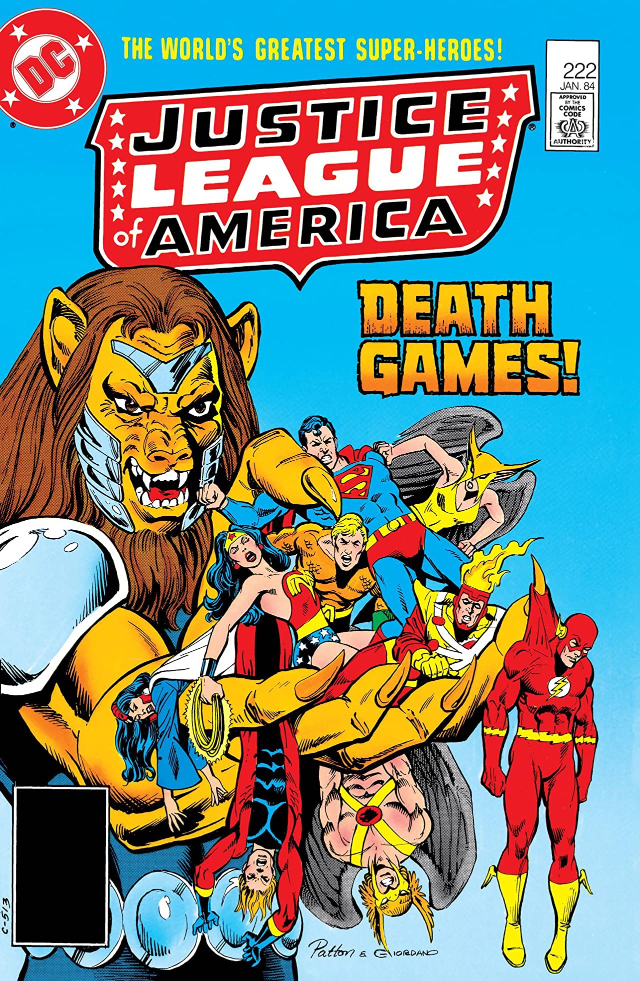 Justice League of America #222 cover