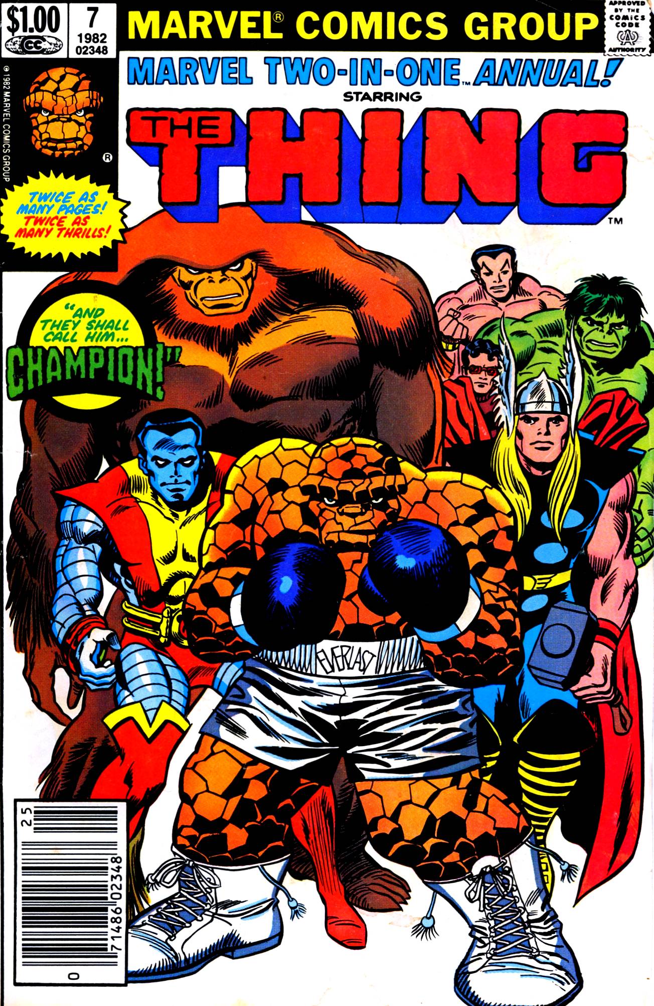Marvel Two-in-One Annual (1976) #7 cover