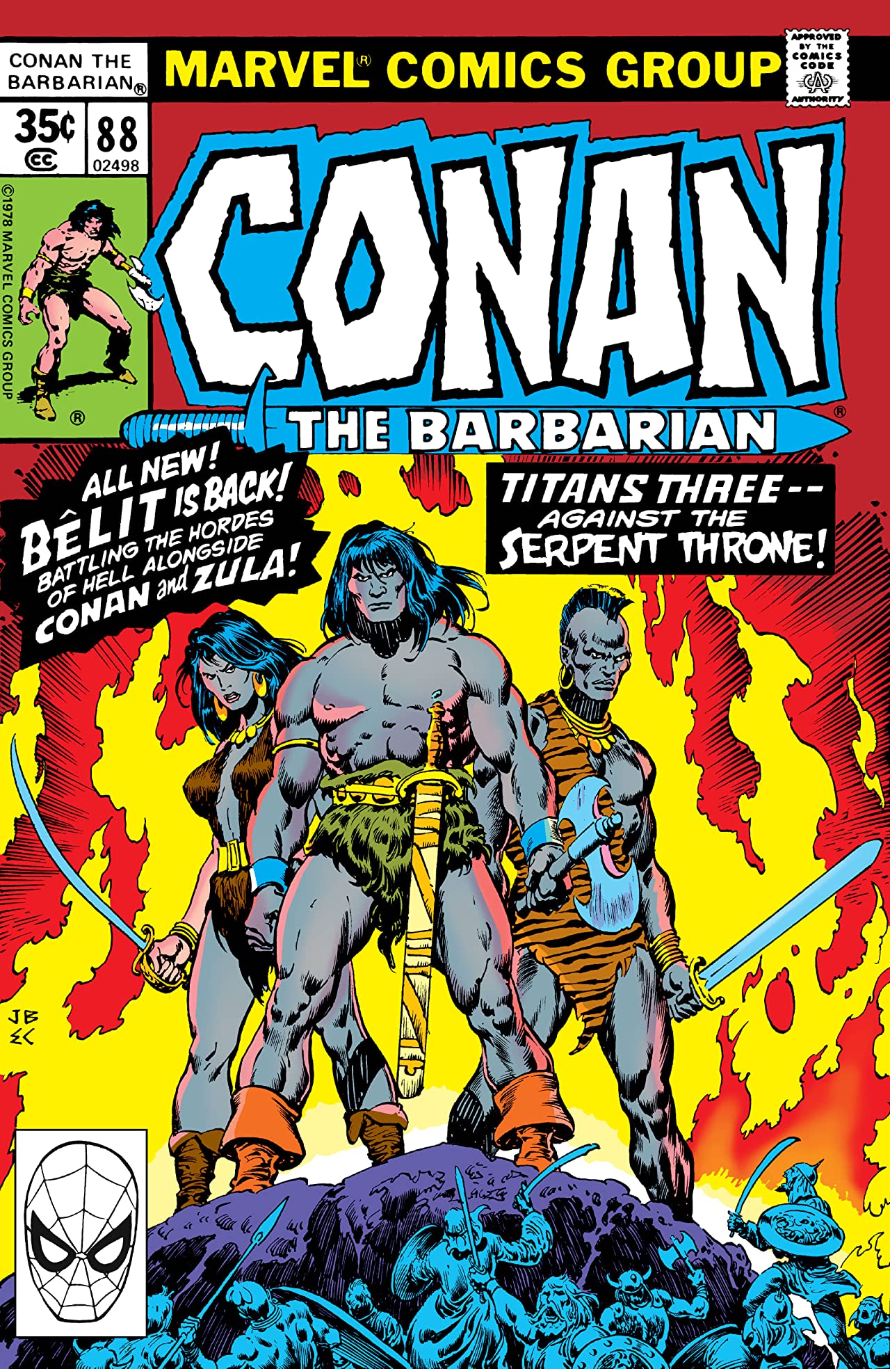 Conan the Barbarian #88 cover