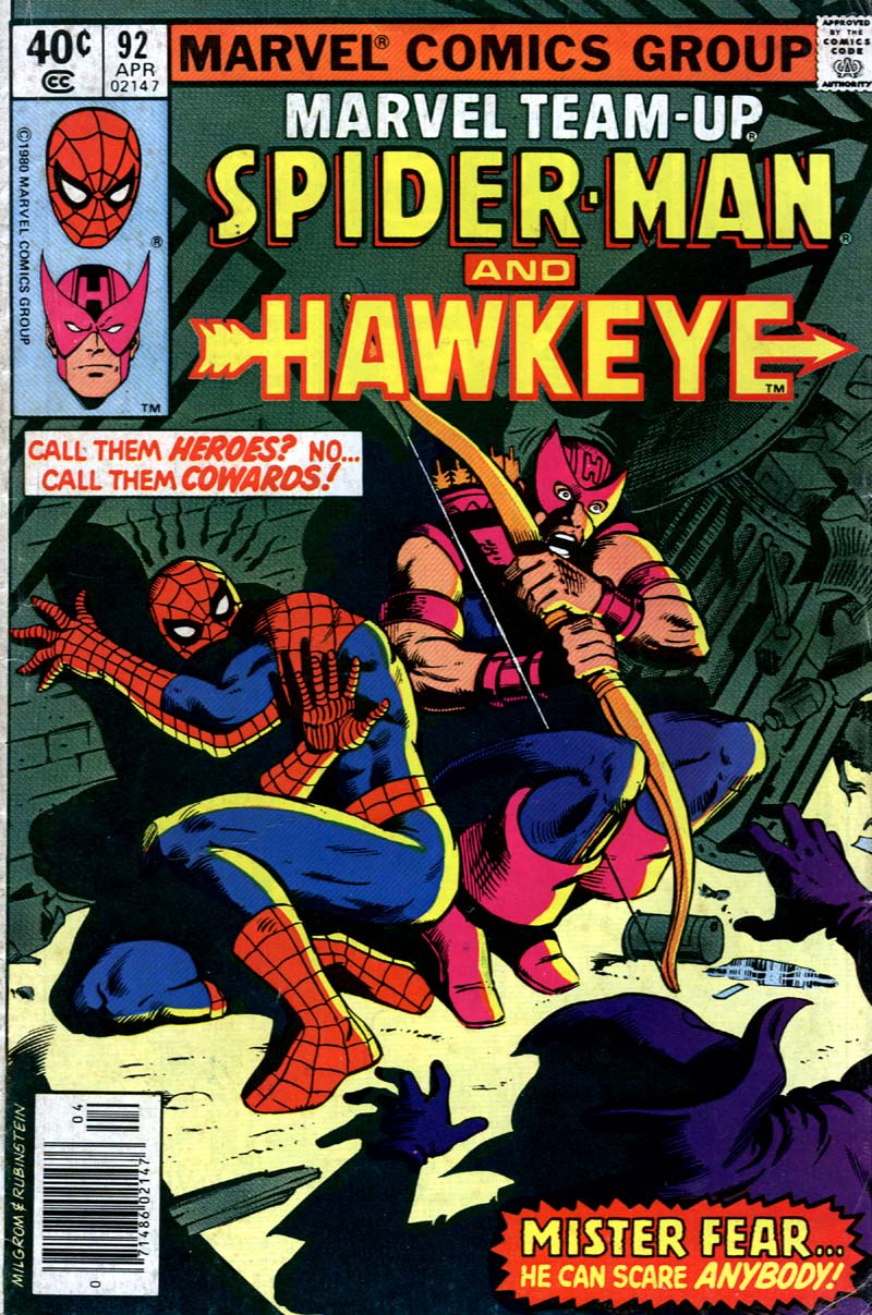 Cover of Marvel Team-Up #92