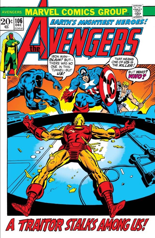 Cover of The Avengers #106