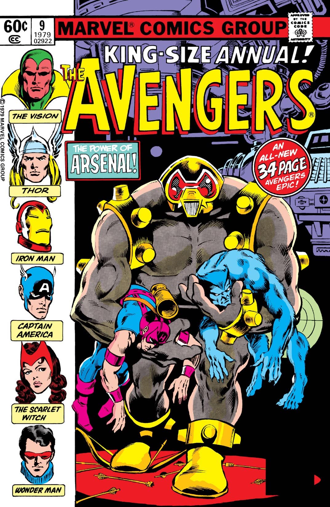 The Avengers Annual (1967) #9 cover