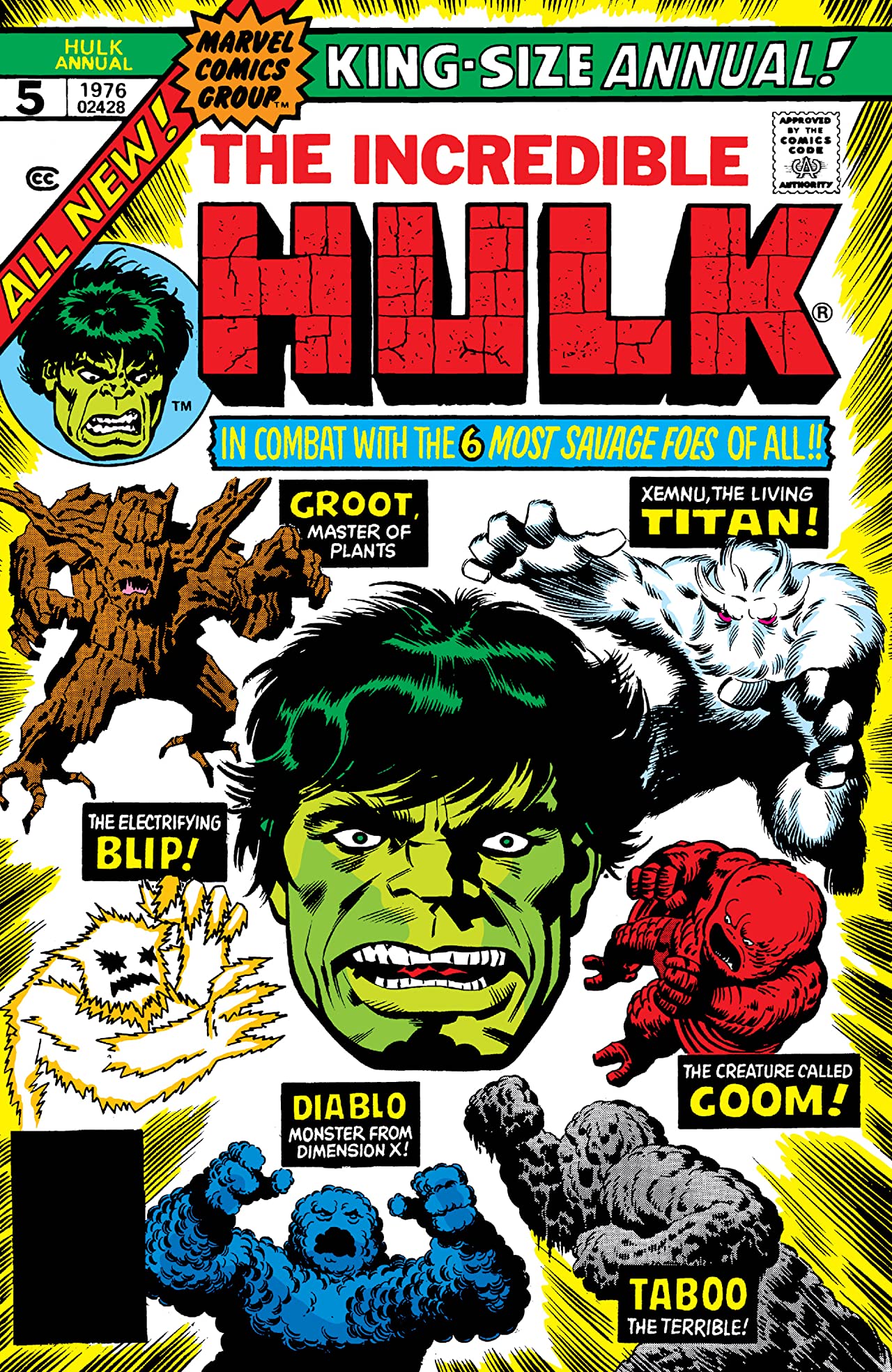 The Incredible Hulk Annual #5 cover