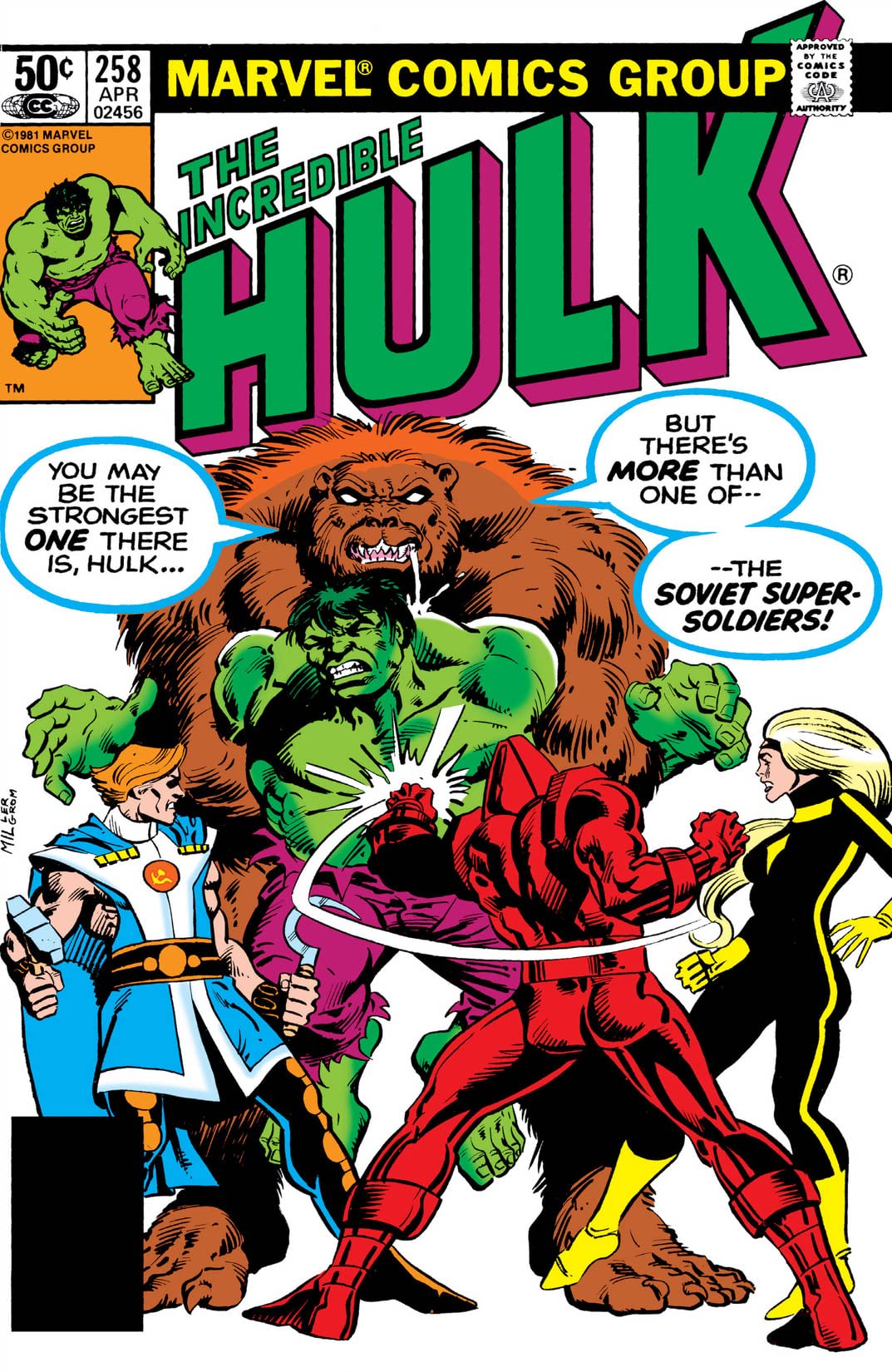 The Incredible Hulk #258 cover