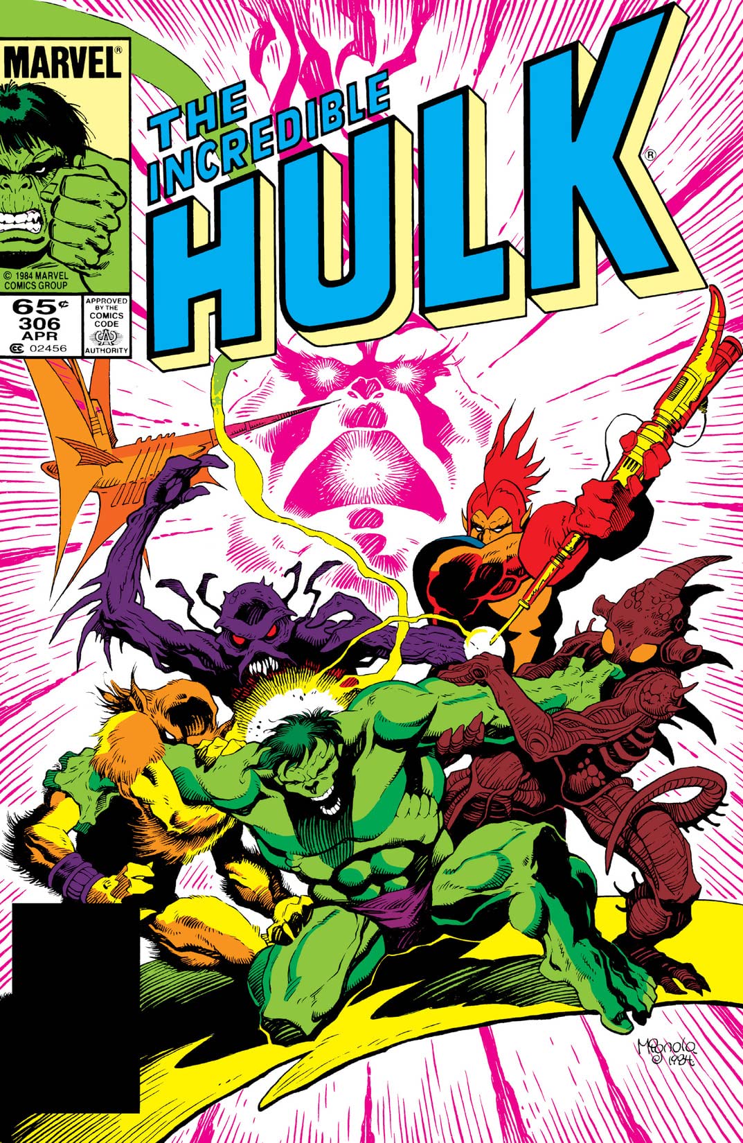 Cover of The Incredible Hulk #306