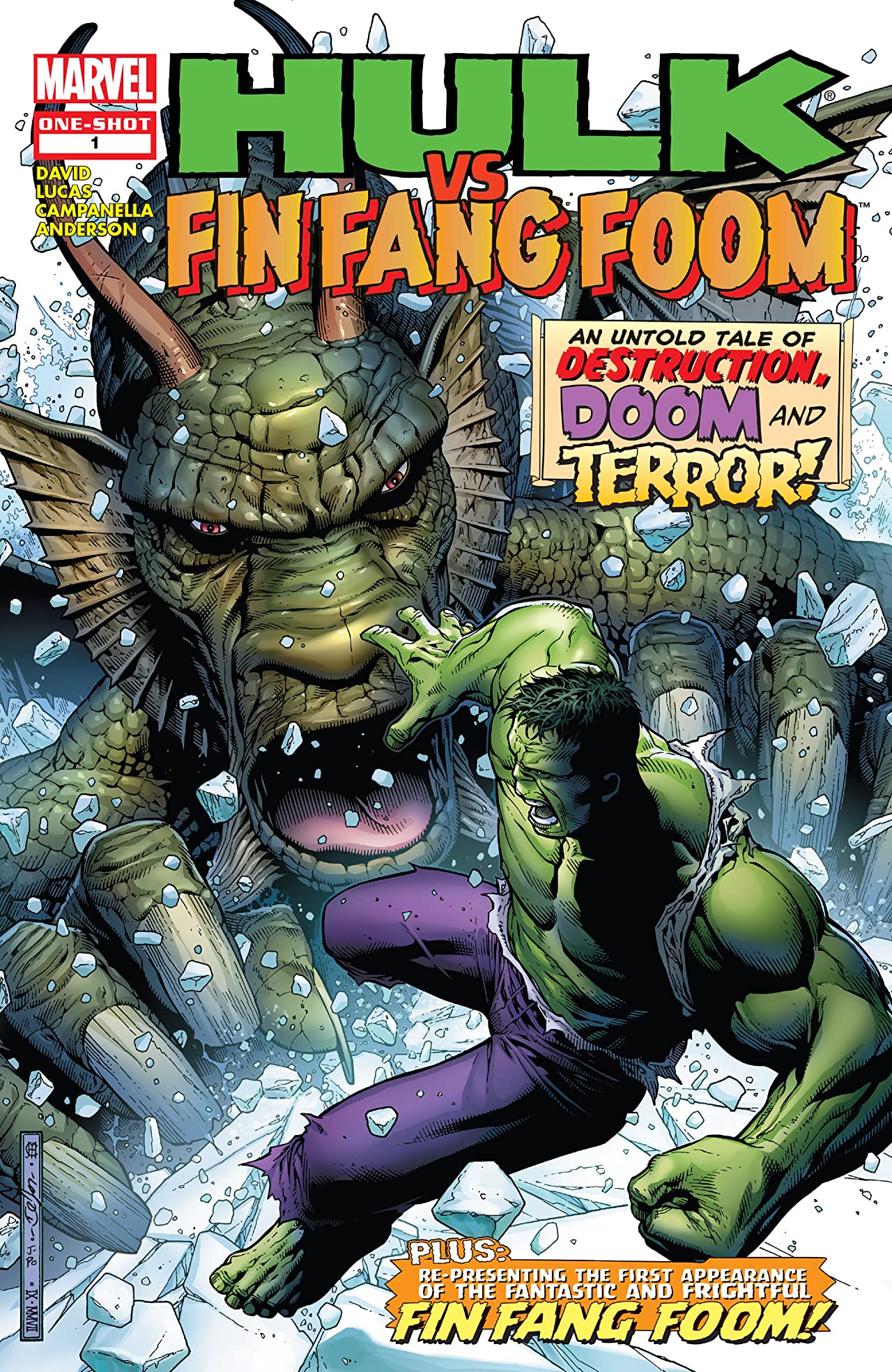 Hulk vs. Fin Fang Foom (2008) #1 cover