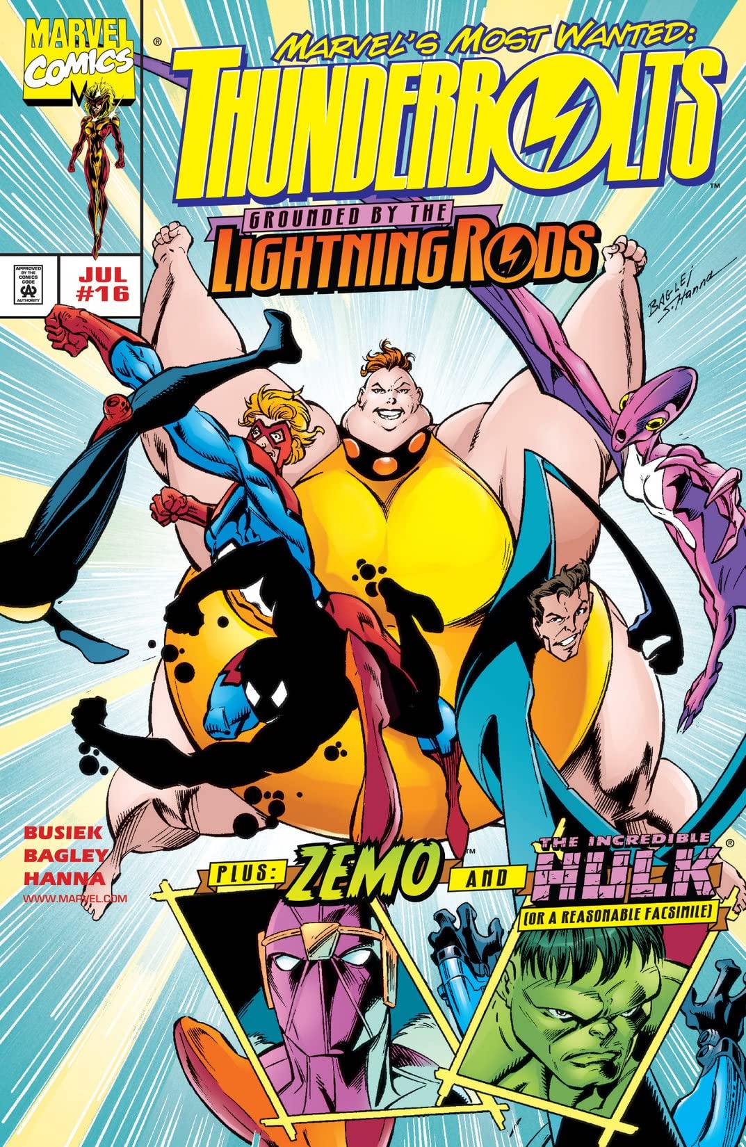Thunderbolts (1997) #16 cover