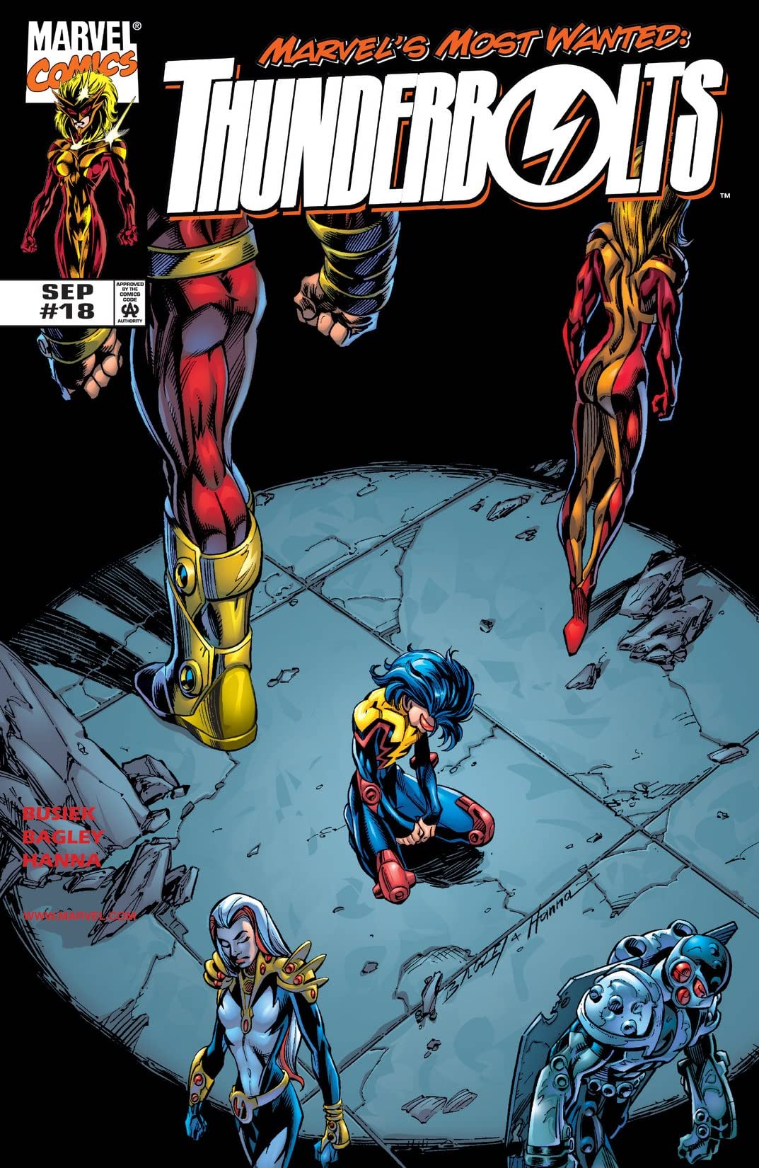 Thunderbolts (1997) #18 cover
