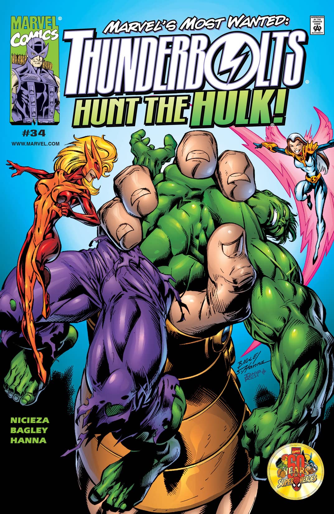 Thunderbolts (1997) #34 cover