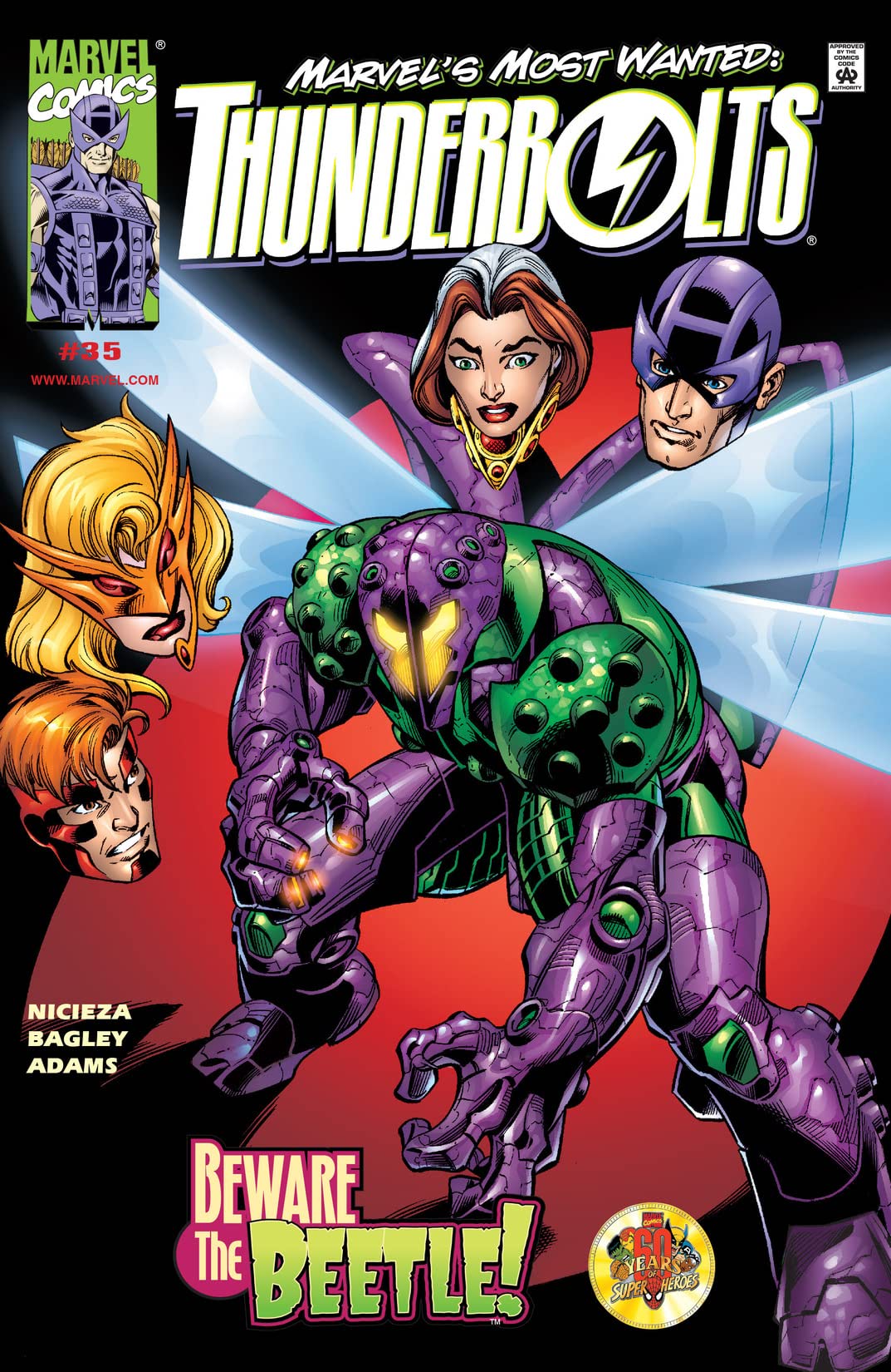 Thunderbolts (1997) #35 cover