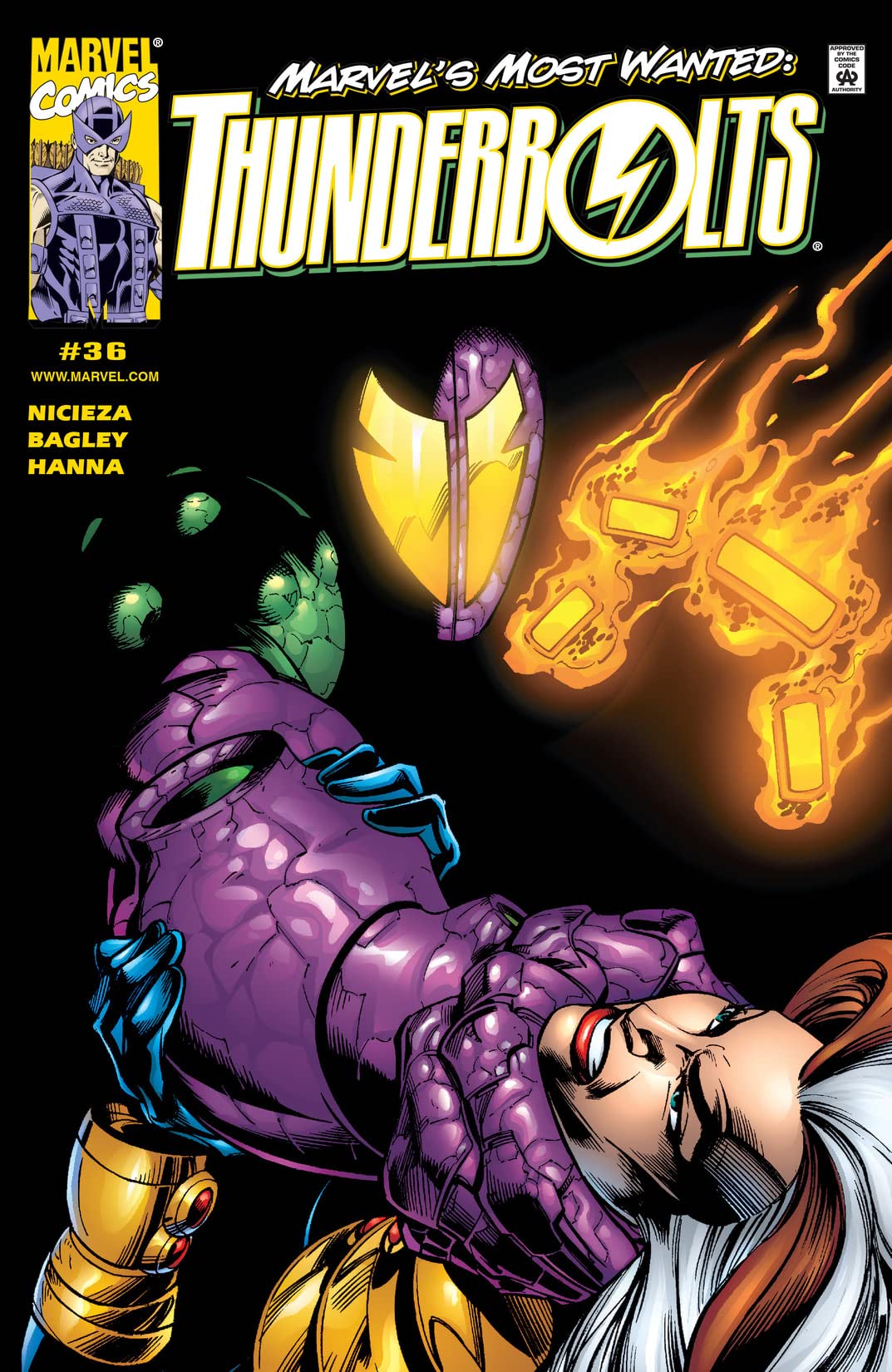 Thunderbolts (1997) #36 cover