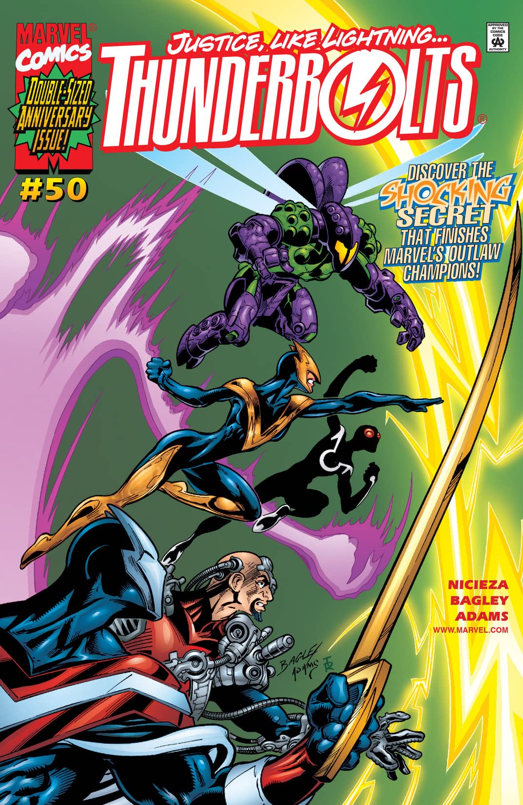 Thunderbolts (1997) #50 cover