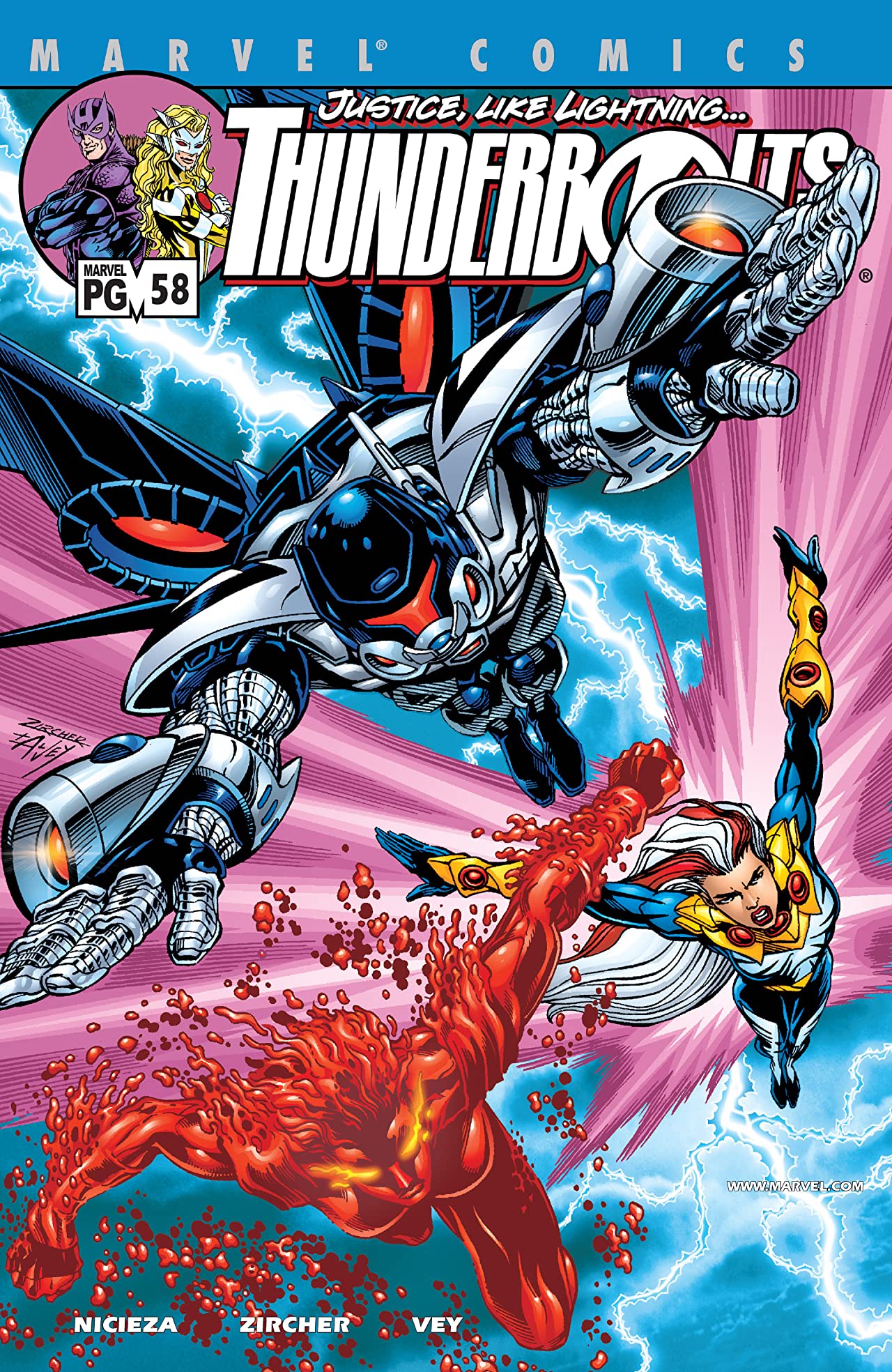 Thunderbolts (1997) #58 cover