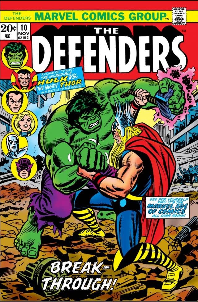 The Defenders (1972) #10 cover