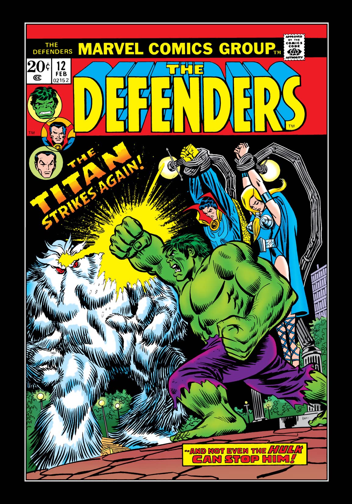 The Defenders (1972) #12 cover