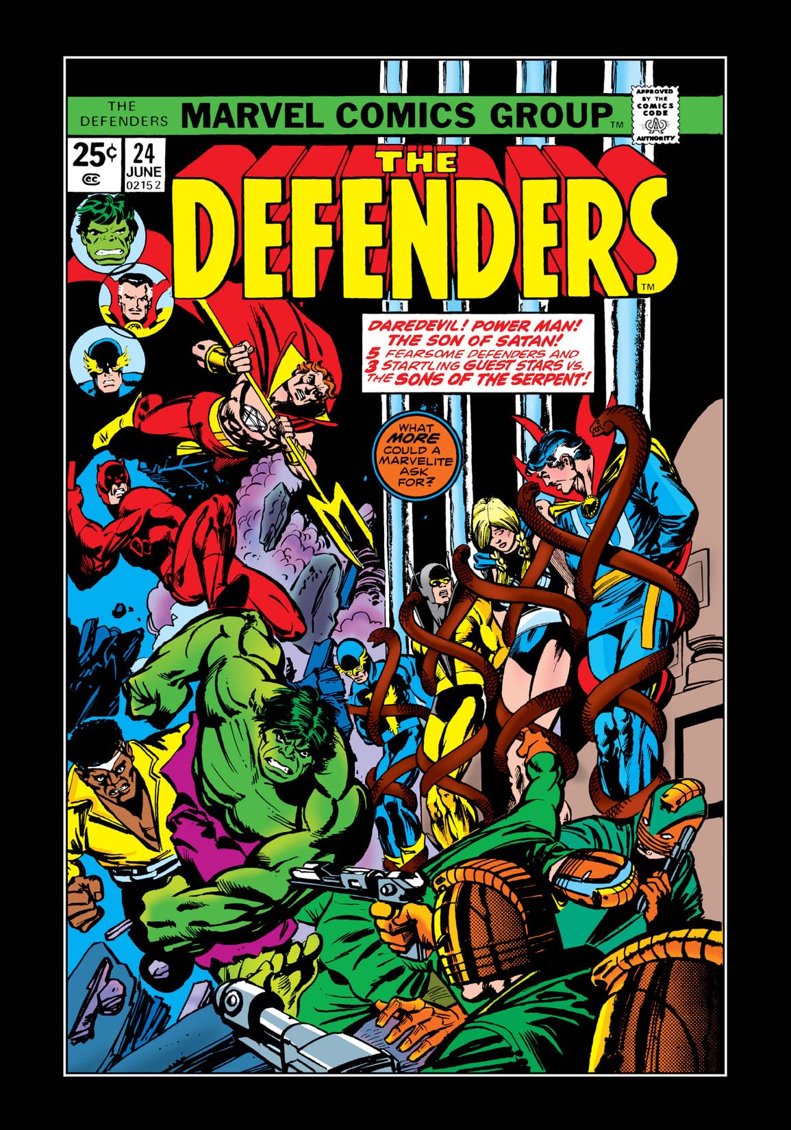 The Defenders (1972) #24 cover