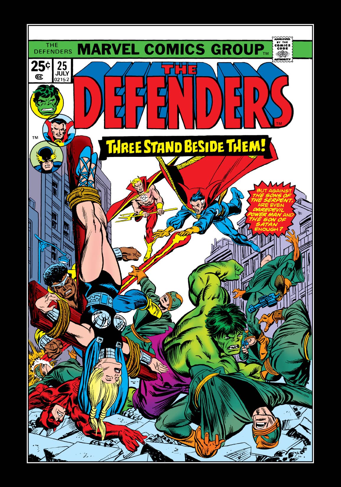 The Defenders (1972) #25 cover