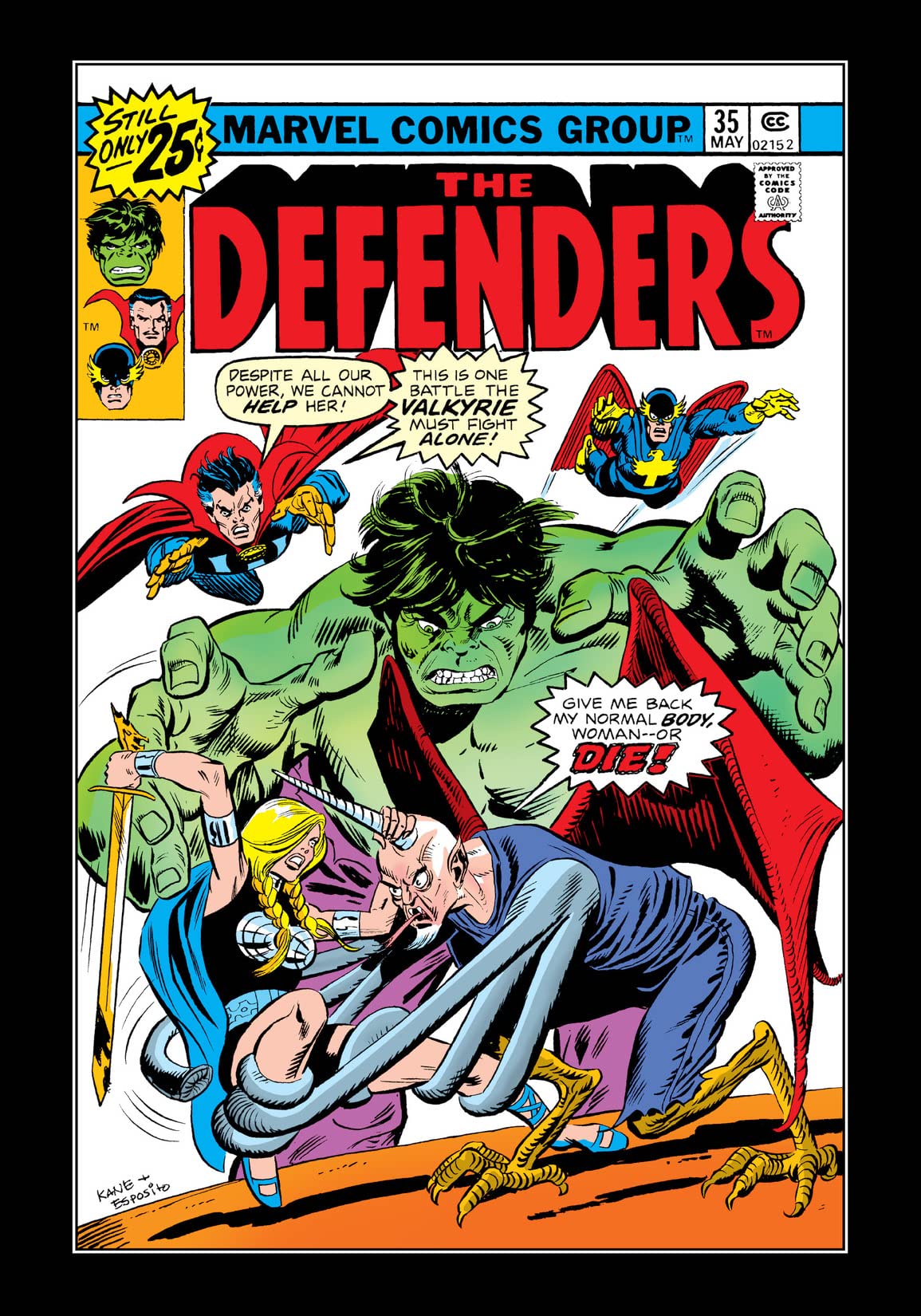 The Defenders (1972) #35 cover