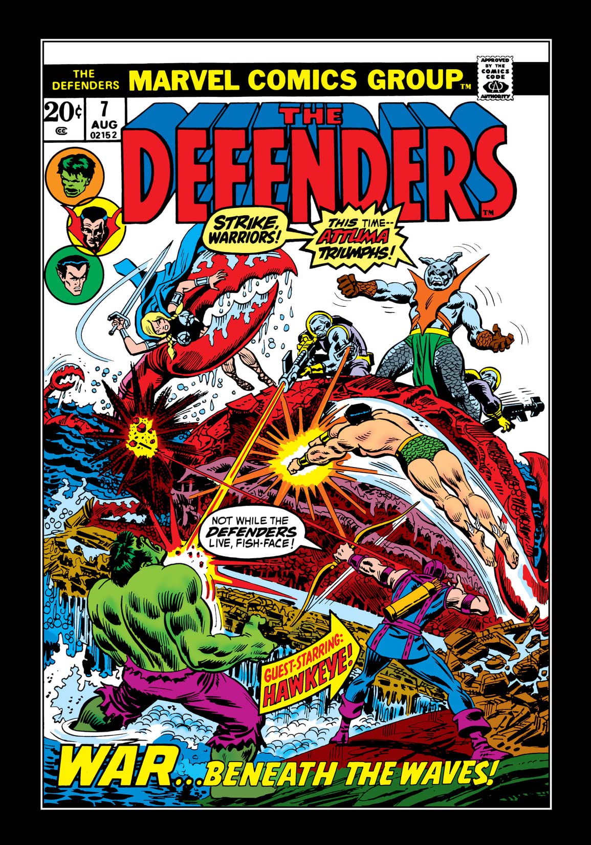 The Defenders (1972) #7 cover